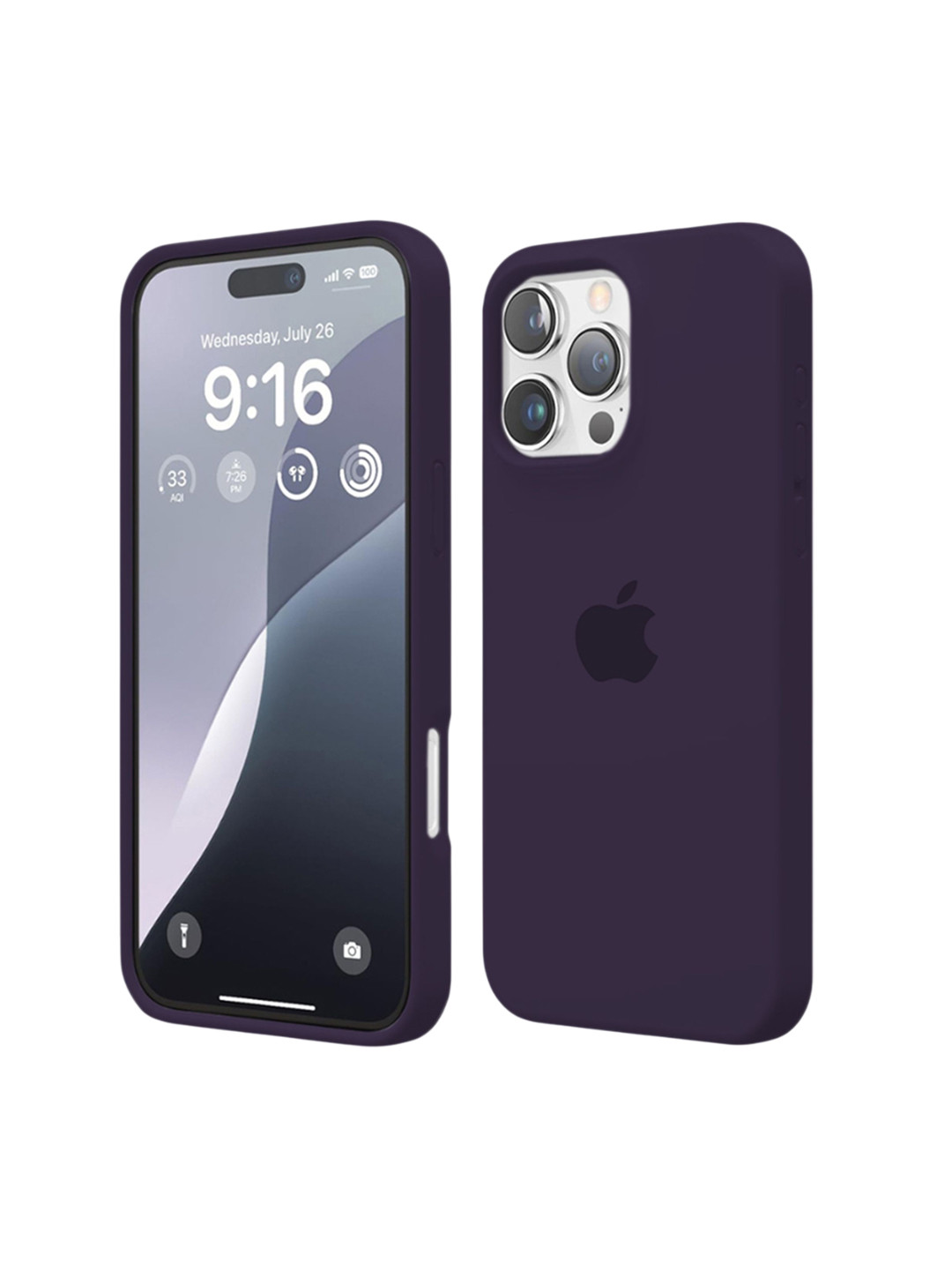 INNOPACE Unisex iPhone 16 Pro Solid Drop Protection Back Case