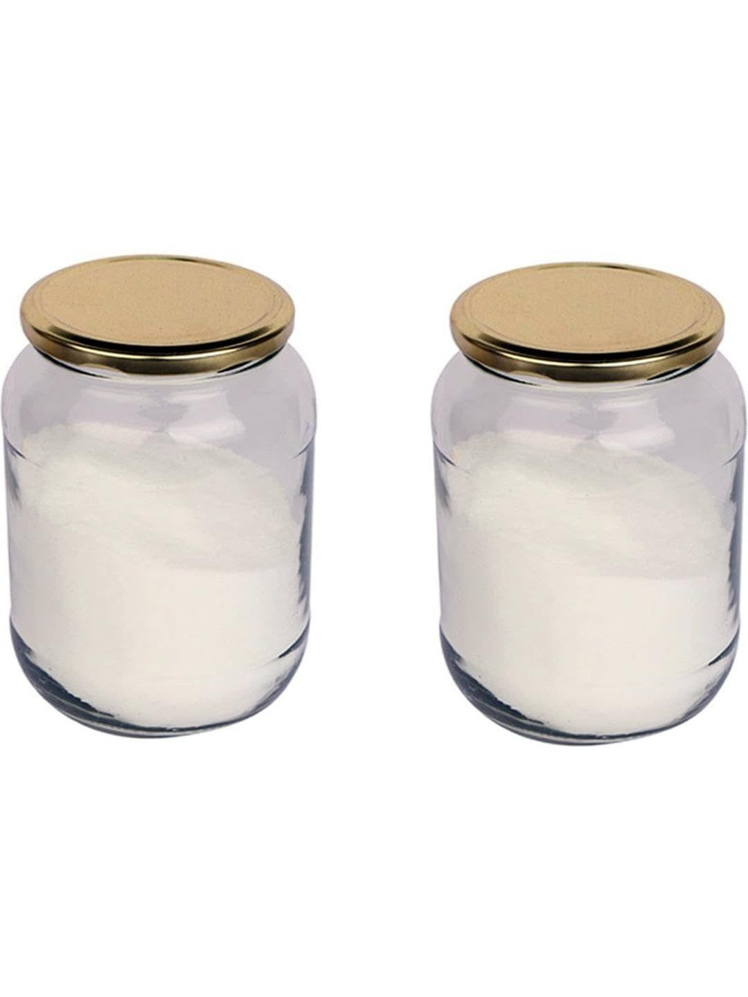 1ST TIME Transparent Dishwasher Safe 2 Pieces Twist Lock Jar - 500 ml