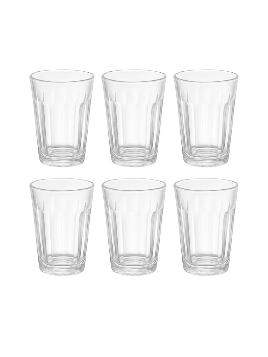 DeoDap Transparent 6 Pieces Chai Glass