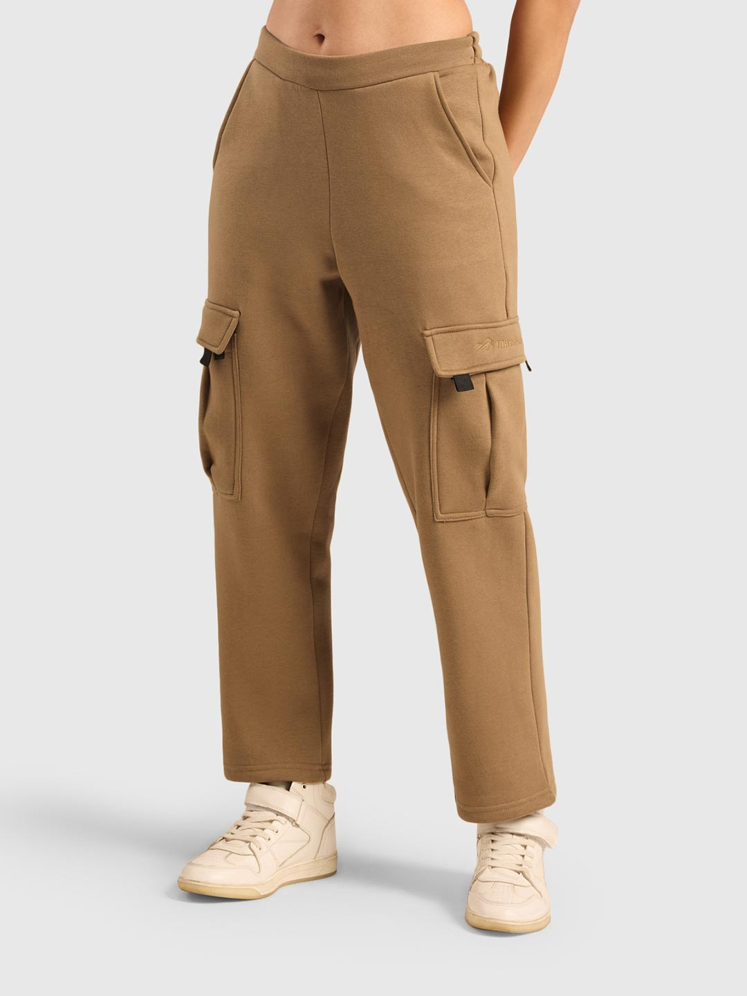 Musclemind Women Cloud Ease Relaxed Fit Cargos Trousers