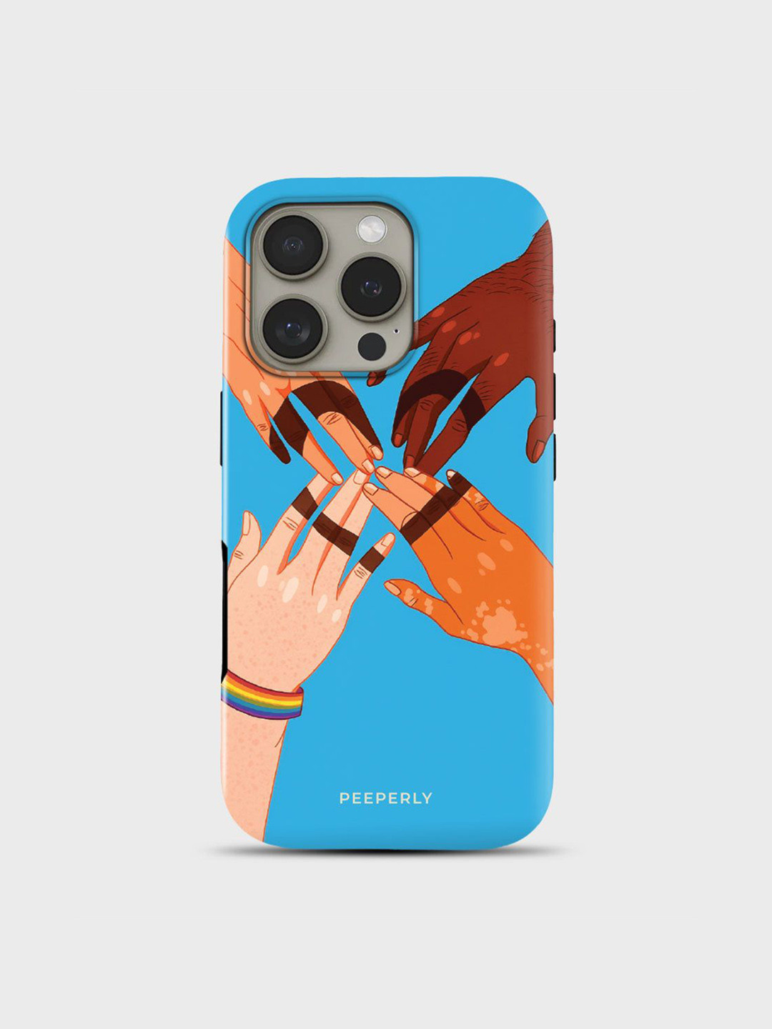 PEEPERLY United In Pride Graphic Printed Impact Resistant iPhone 13 Pro Max Back Case