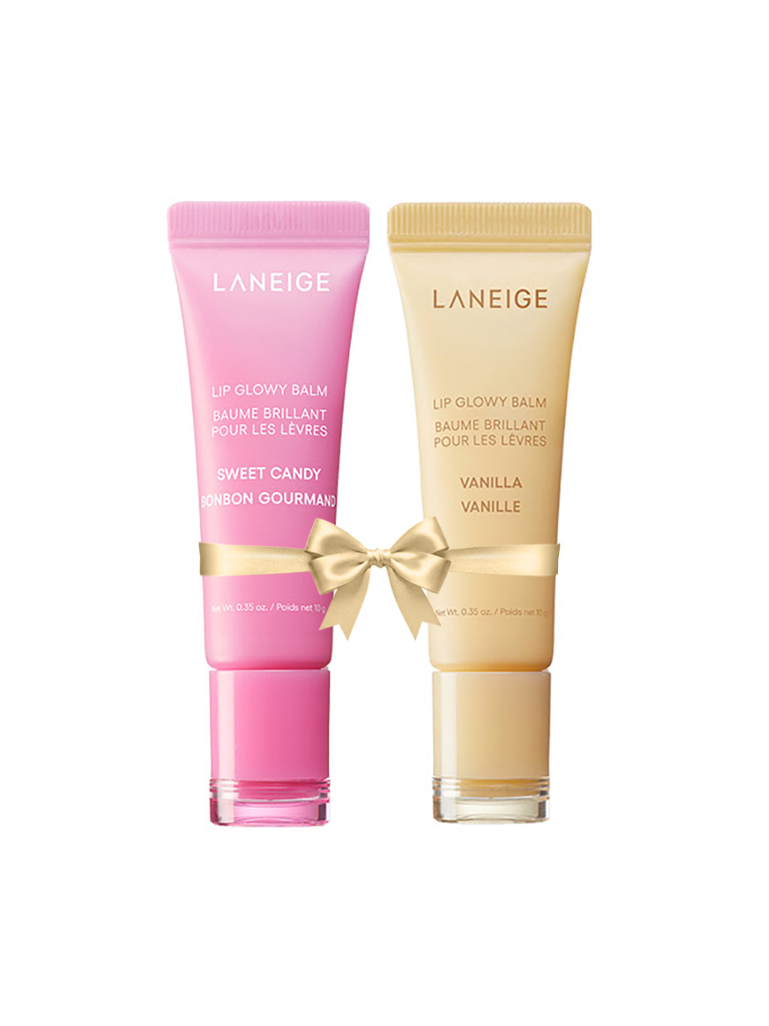 LANEIGE Set of 2 Lip Glowy Lightweight Balm with Shea 10 g each - Sweet Candy & Vanilla