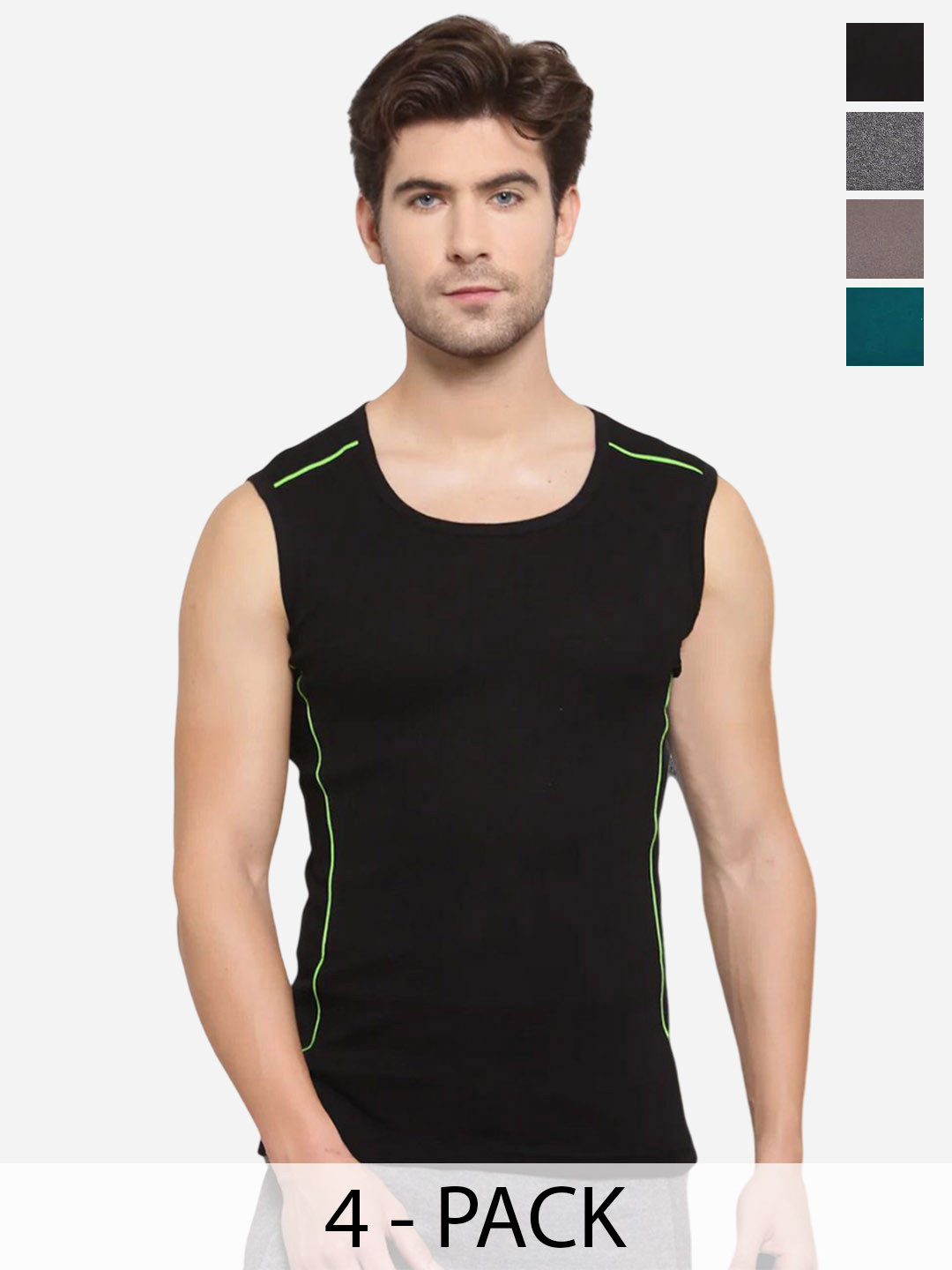 Sporto by Macho Men Pack Of 4 Tank Innerwear Vests