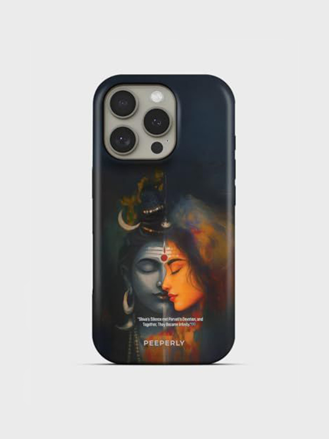 PEEPERLY Shiv Infinite Love Graphic Printed Impact Resistant iPhone 13 Pro Max Back Case