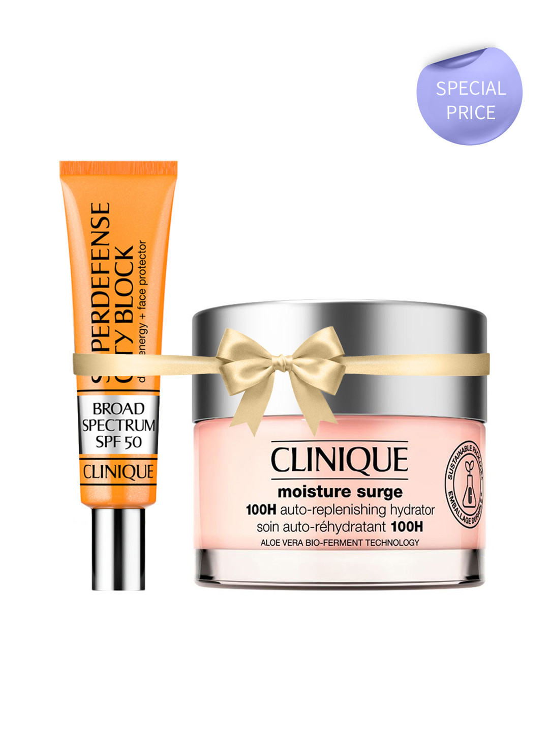 Clinique Superdefense City Block SPF 50 Cream 40ml & Moisture Surge 100H Moisturiser 30ml