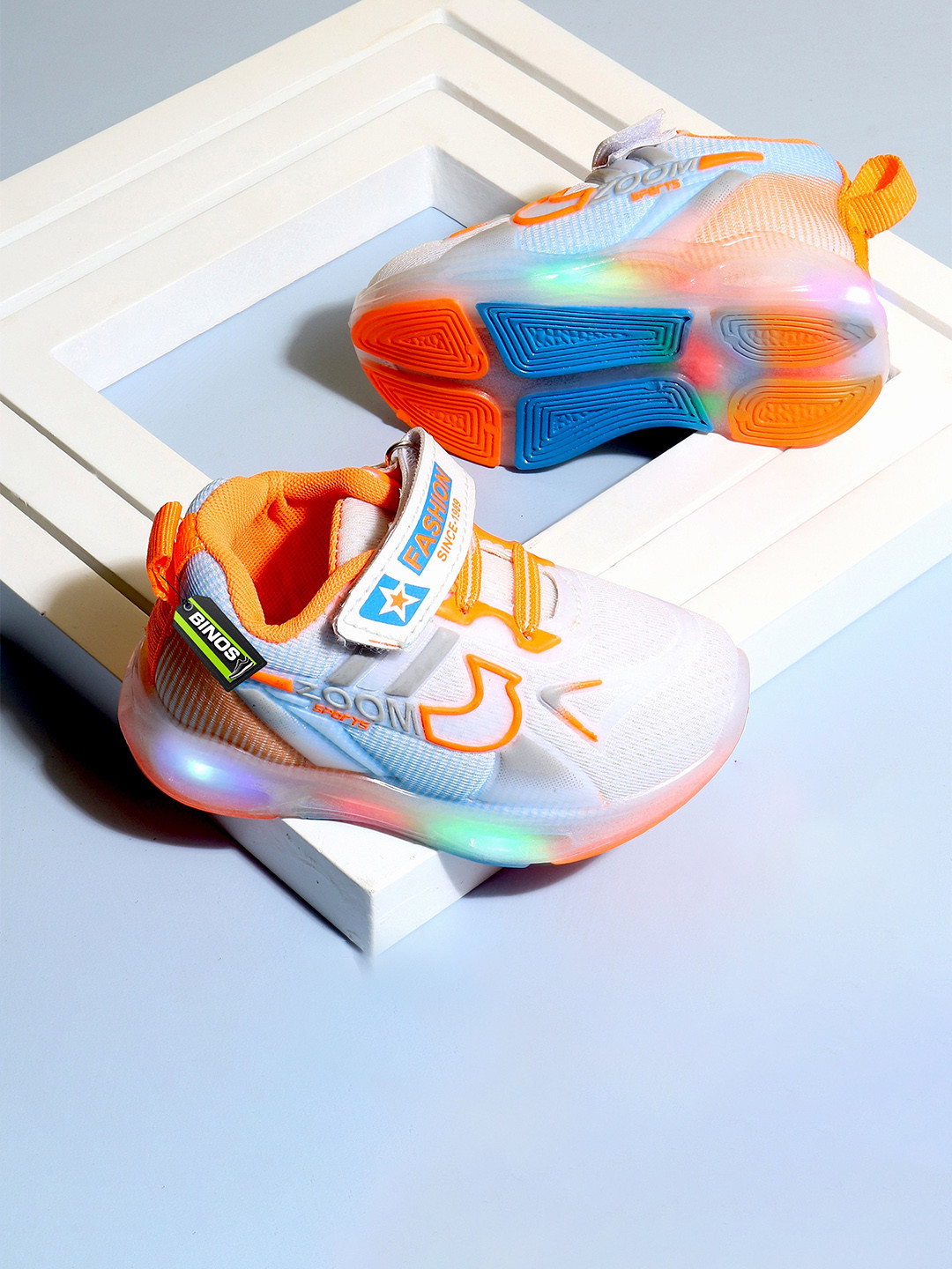 Binos Kids Audi Colourblocked Sneakers With LED