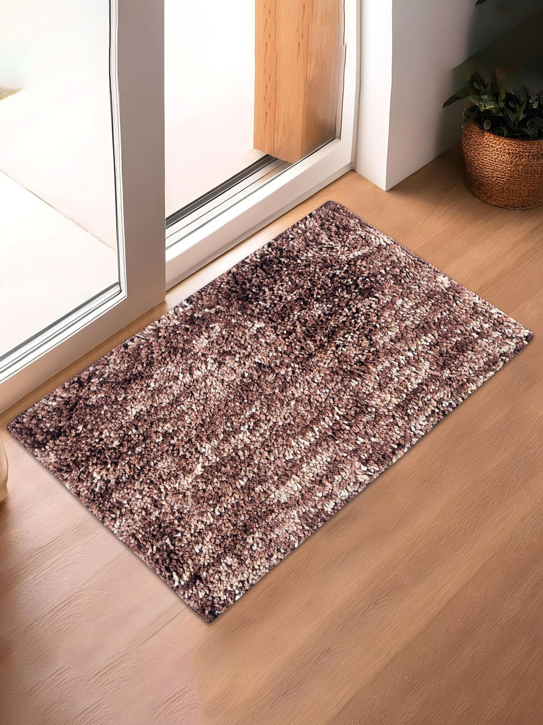 HOMESTIC Brown & Beige Lexus-Designed Ultra Absorbent Stain Resistant Quick Dry Doormat