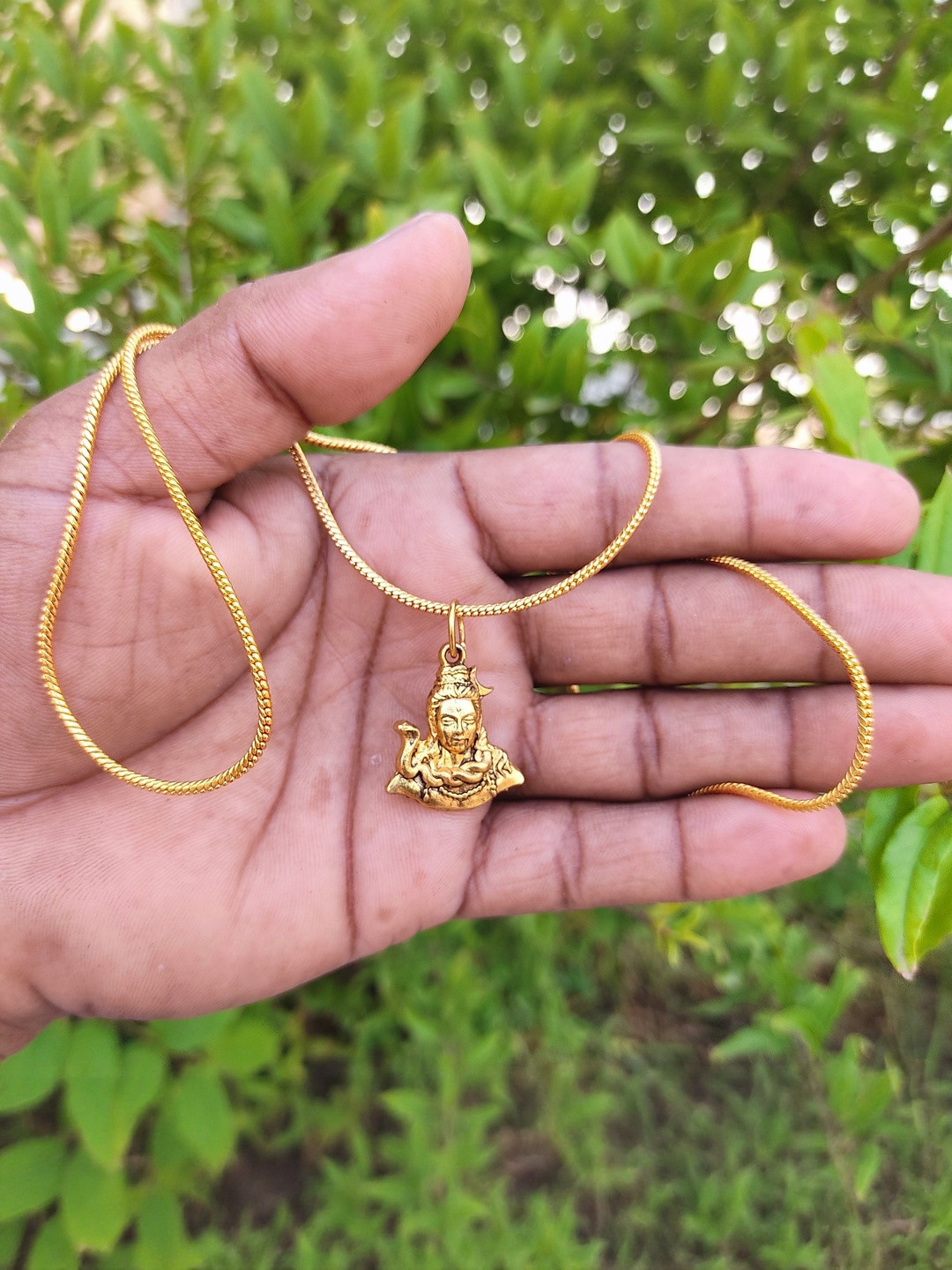Basukiya Unisex Aadi Yogi Pendant With Chain