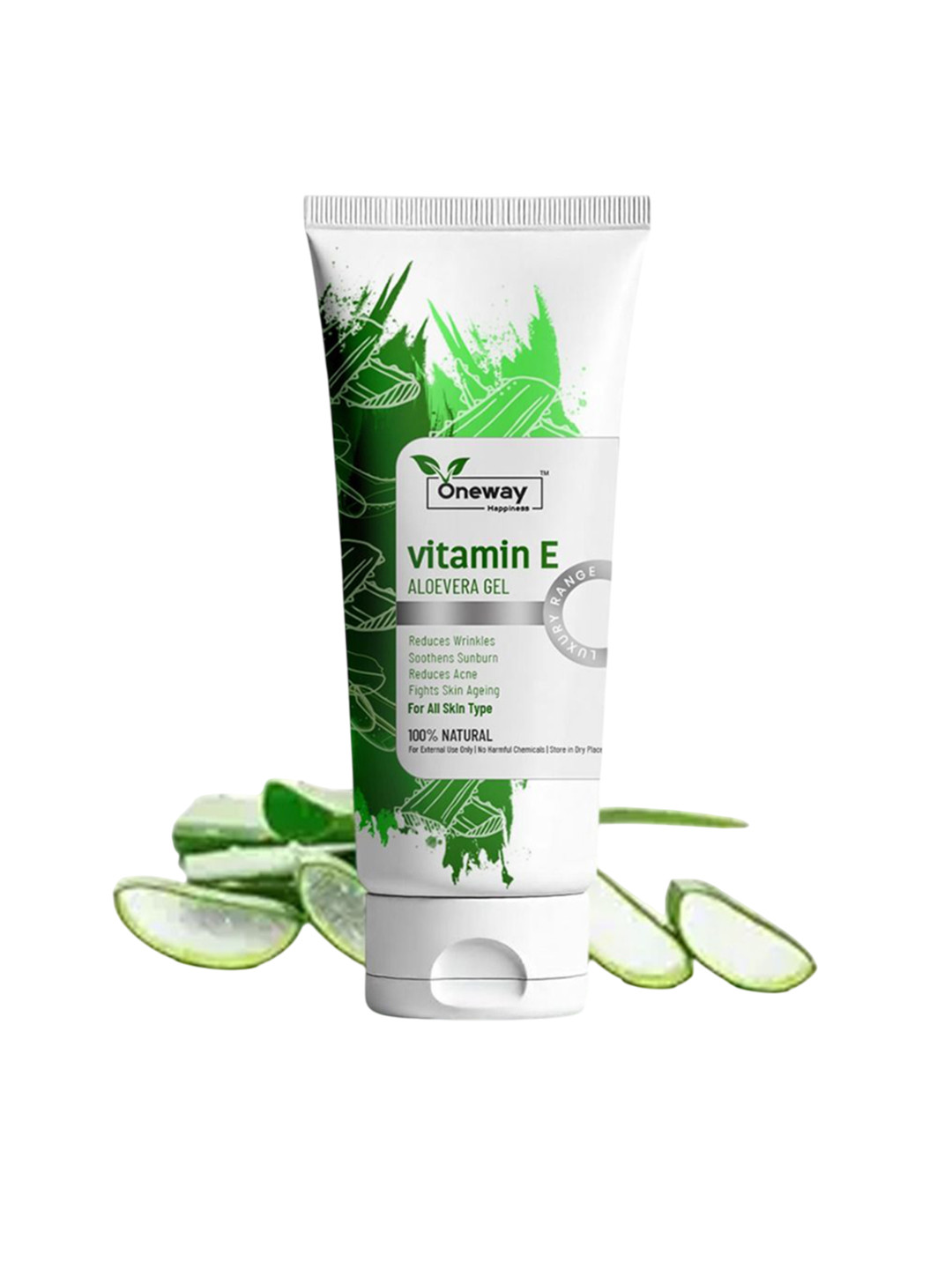 Oneway Happiness Aloe-Vera Gel With Vitamin C & E For Hydration - 100 g