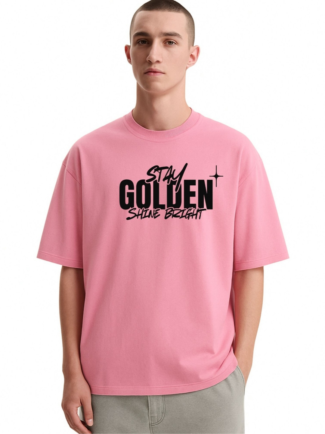 Fashnobic Men Dri-FIT Trendy Basketball Printed Round Neck Cotton Oversized T-shirt