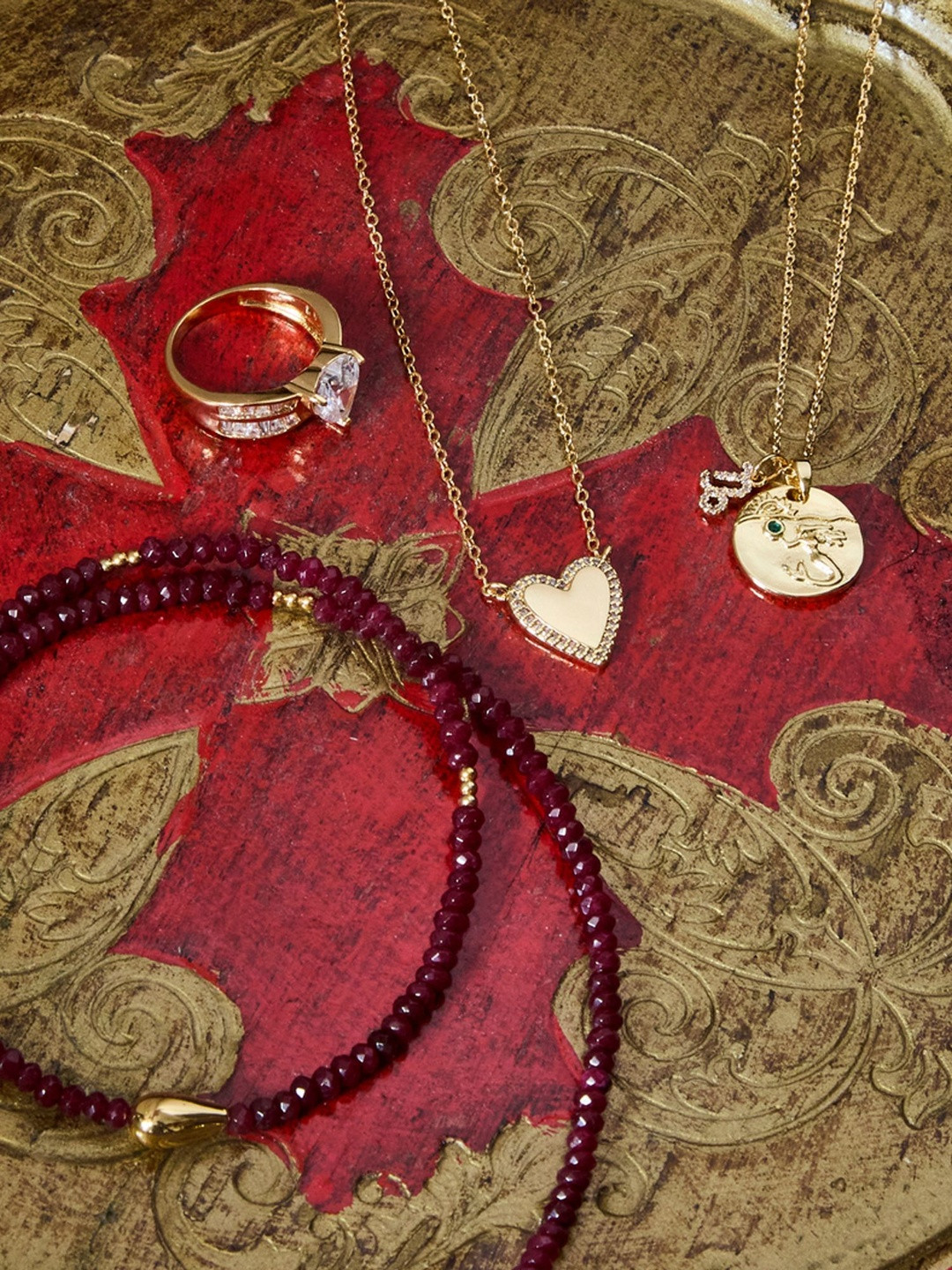 Accessorize 14k Gold-Plated Cubic Zirconia Studded Minimal Necklace