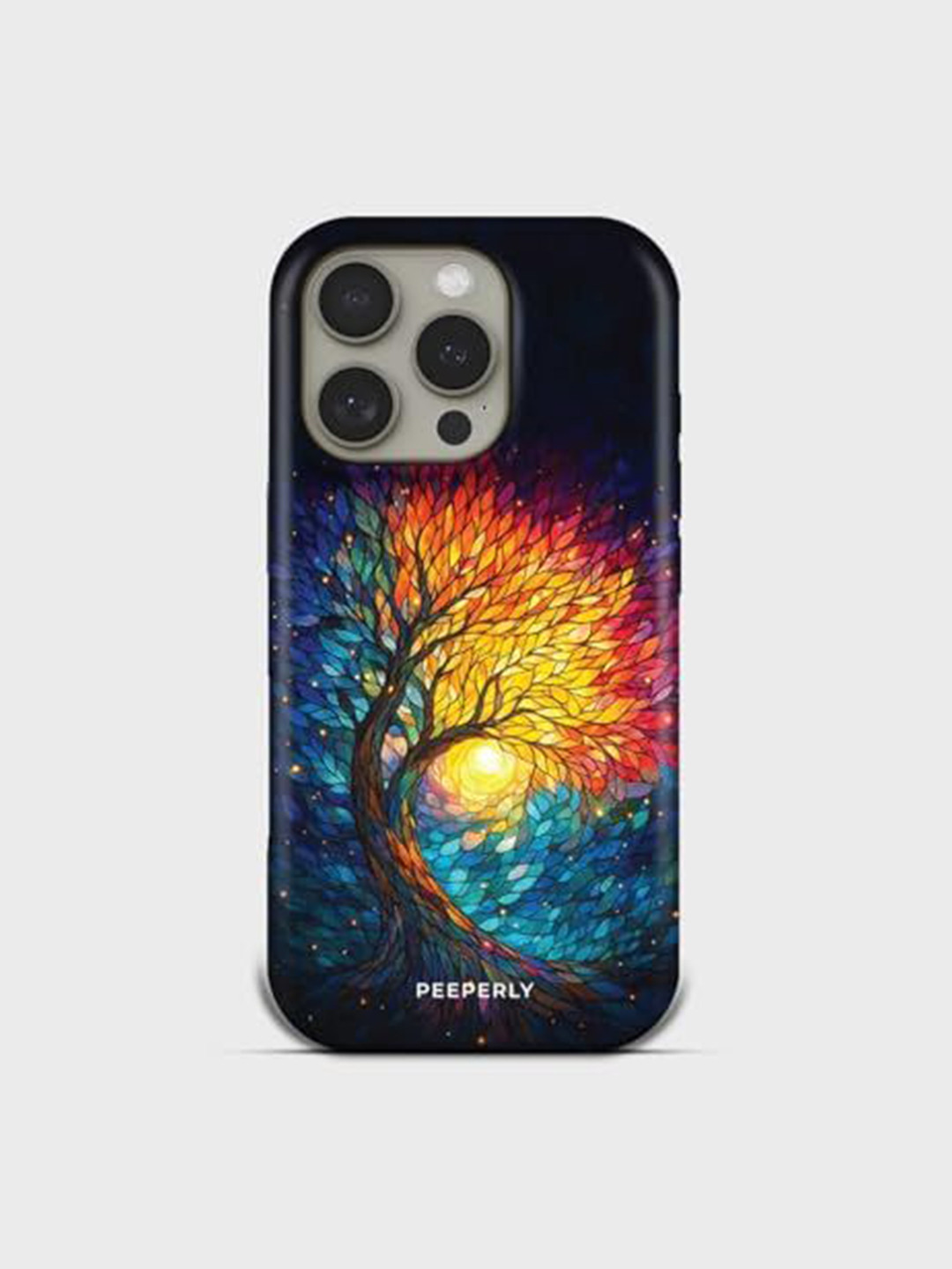 PEEPERLY Unisex iPhone 13 Pro Max Quirky Impact Resistant Fireleaf Back Case