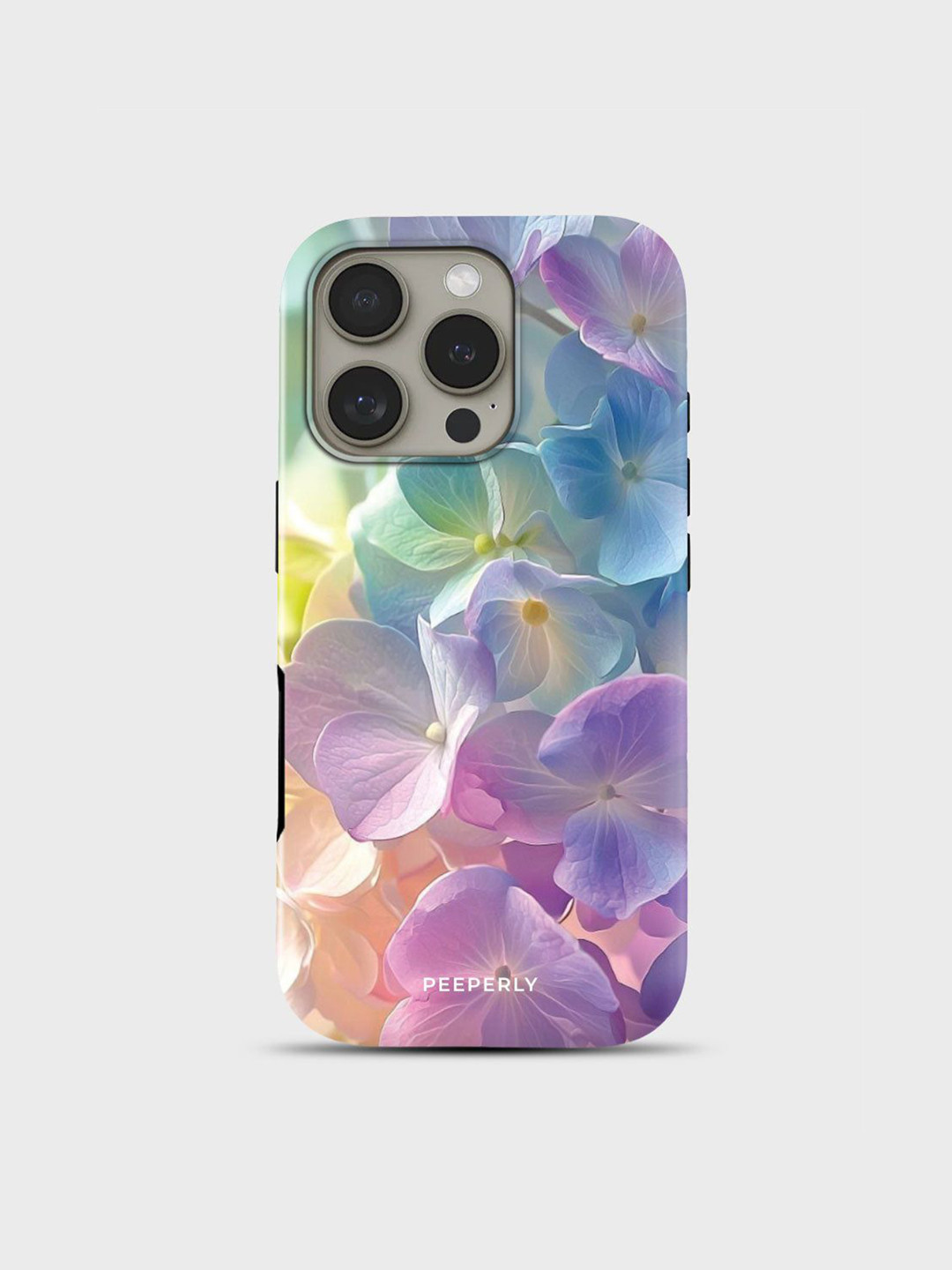 PEEPERLY Floral Printed Impact Resistant iPhone 13 Pro Max Crystal Back Case