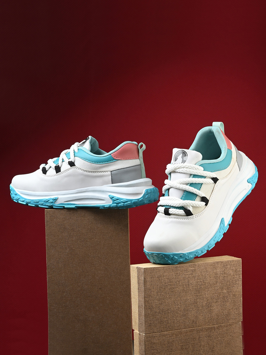 Rising Wolf WomenLace up casual sports Colourblocked Sneakers for women