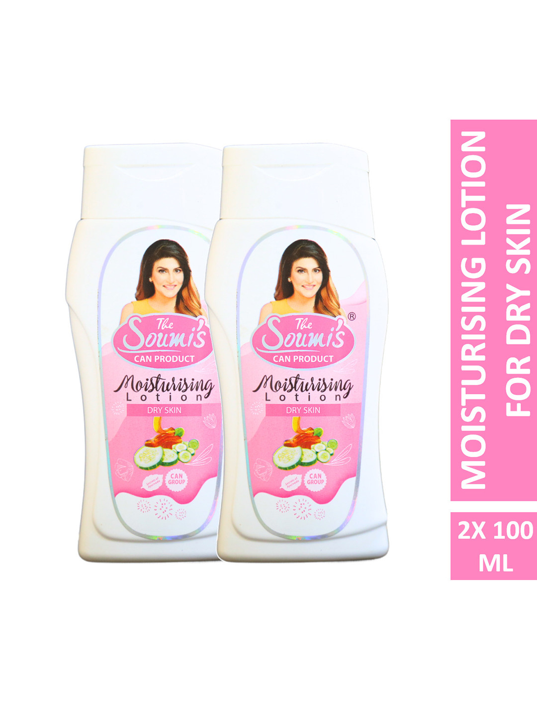 THE SOUMI'S CAN PRODUCT Set Of 2 Oil Free Moisturising Lotion With Cucumber- 100 ml Each