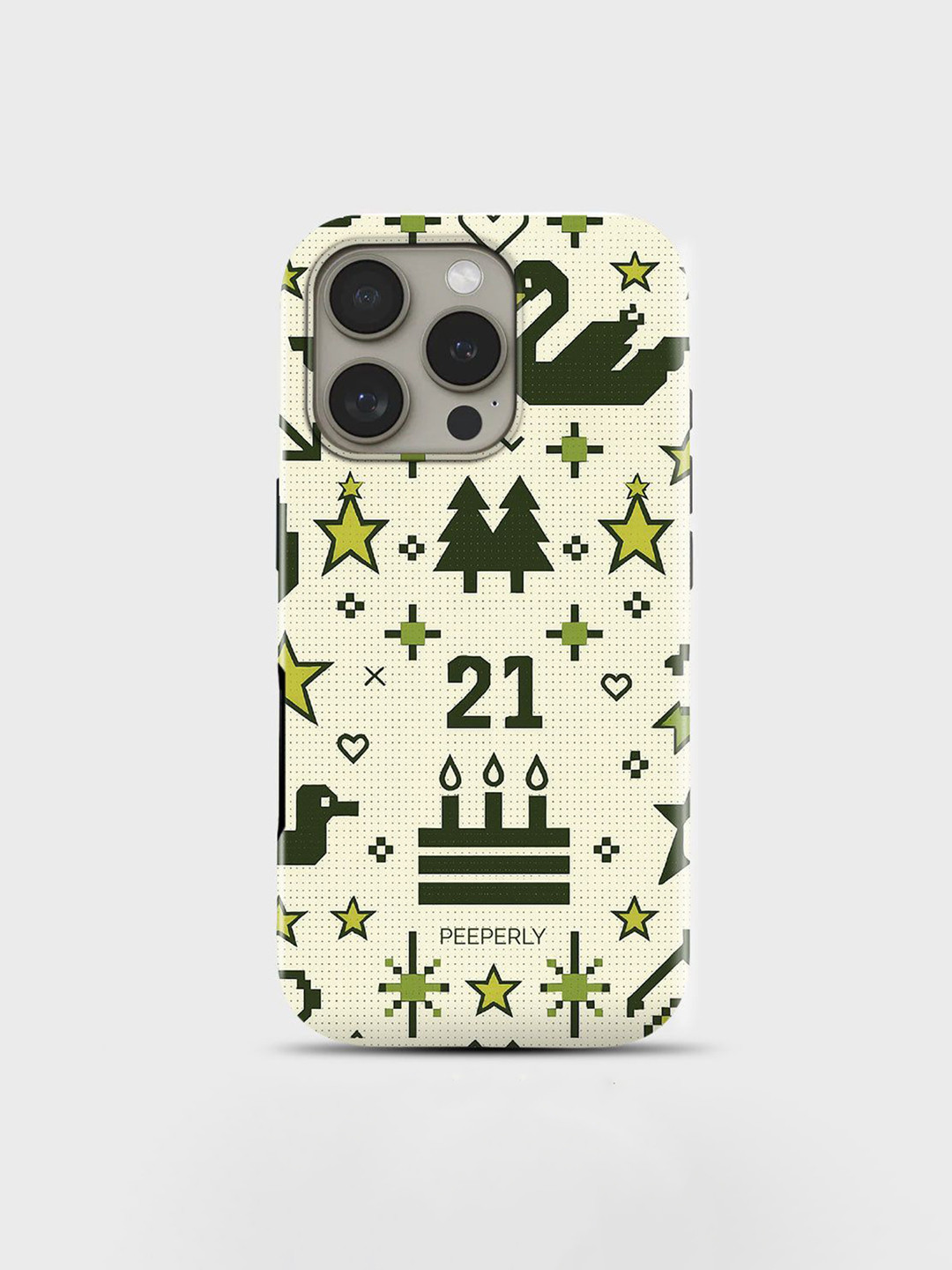 PEEPERLY Magic Fest Geometric Printed Impact Resistant iPhone 13 Pro Max Crystal Back Case