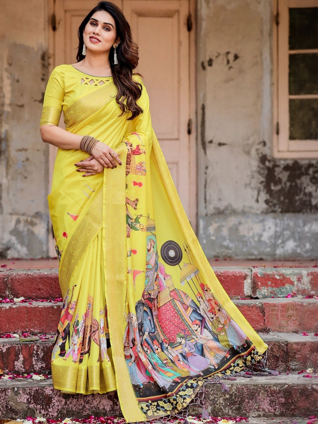 MAHARANI COUTURE Ethnic Motifs Designer Banarasi Saree