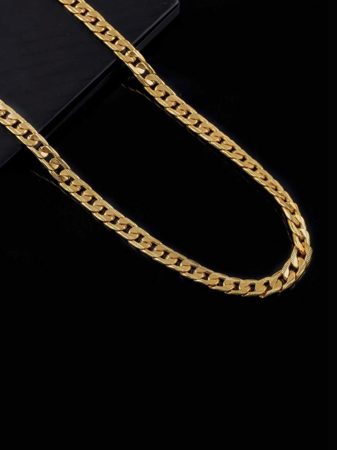 Basukiya Unisex Brass Gold  Chain