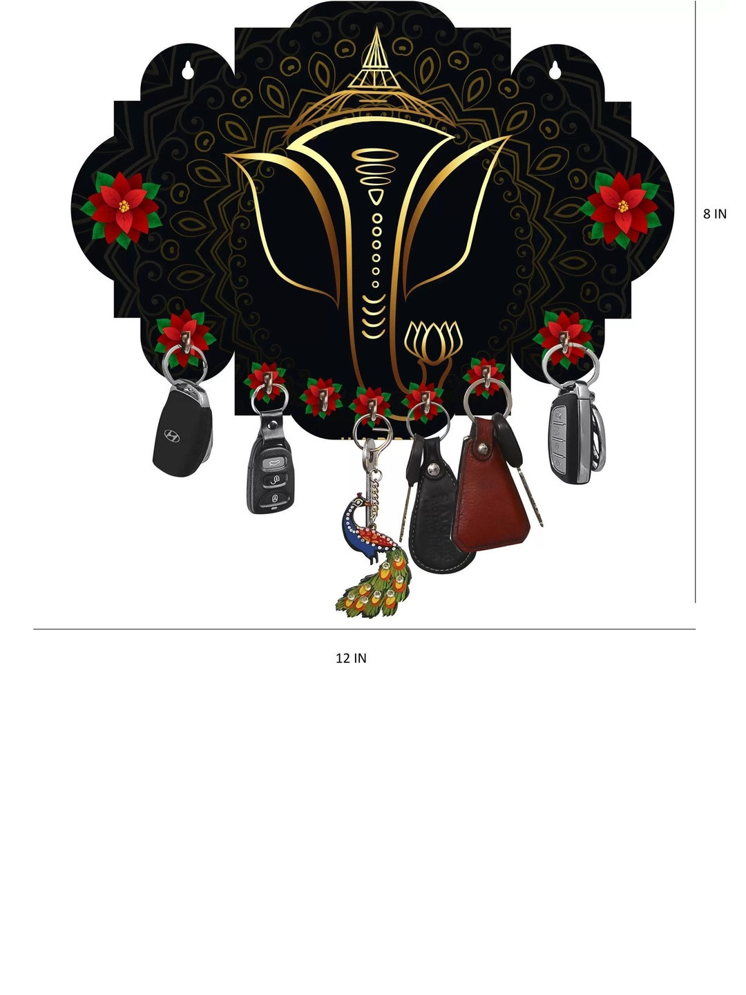 Shiv Collection Ganesha Key Holder Wall Hanging