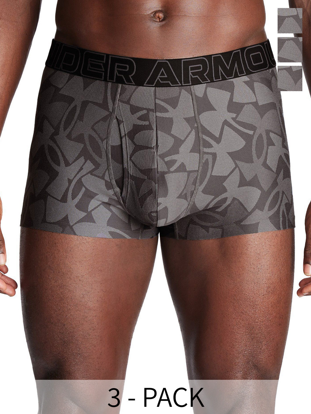 UNDER ARMOUR Pack Of 3 Printed Boxer-Style Briefs
