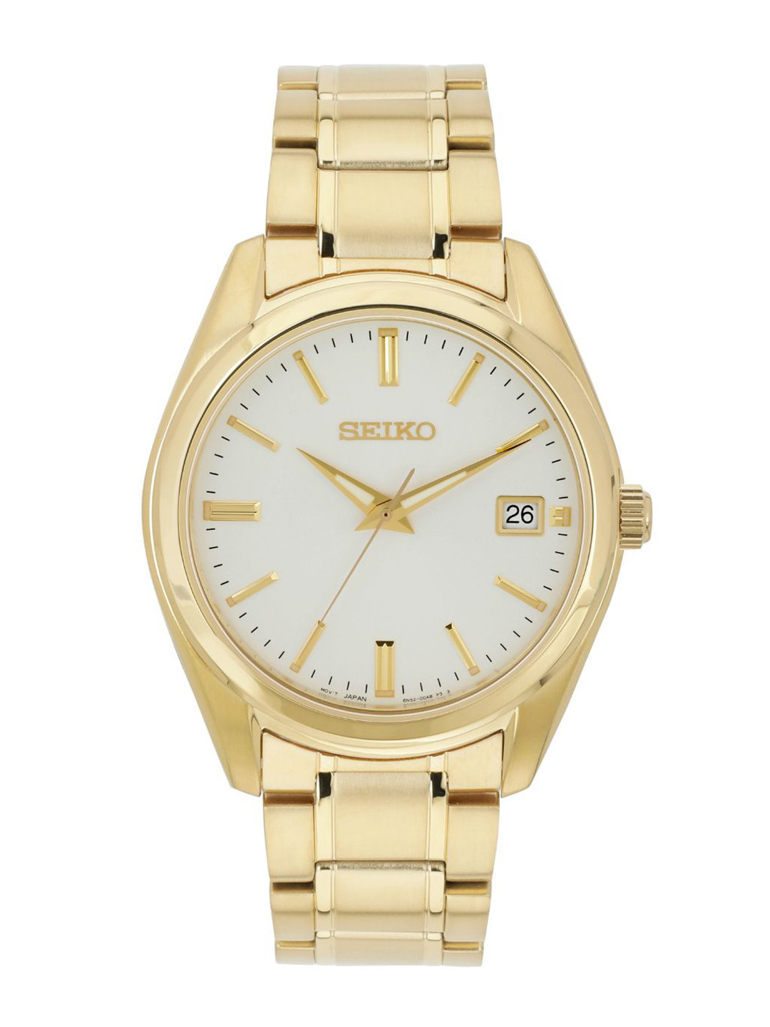 SEIKO Men Stainless Steel Bracelet Style Straps Analogue Watch SUR314P1