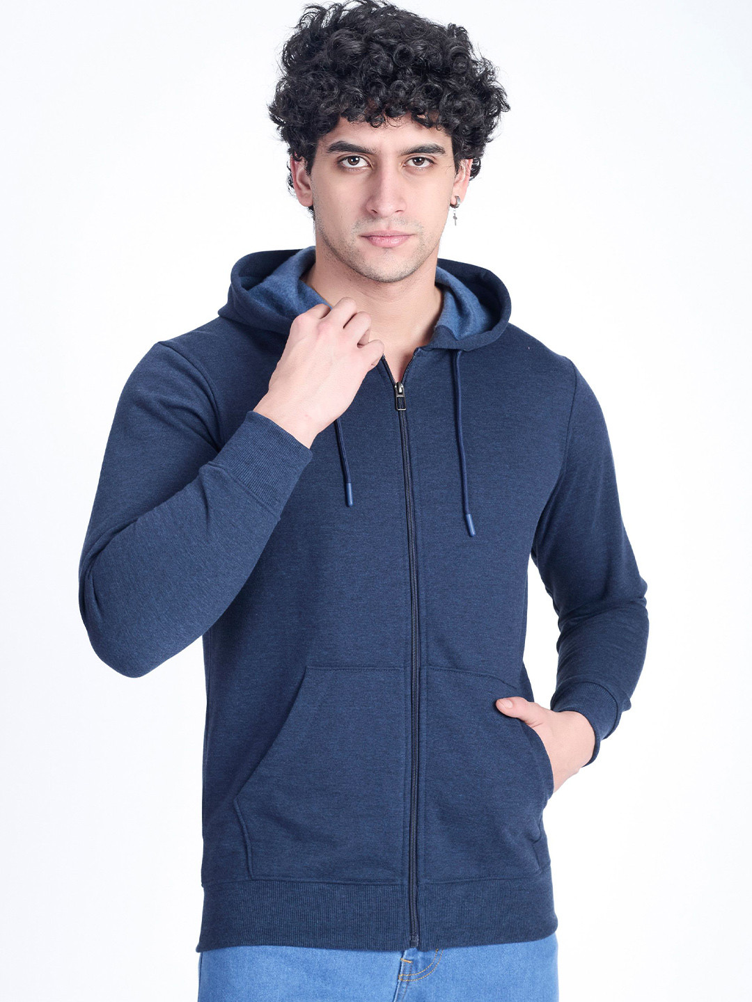 PRORIDERS Men Front Open Long Sleeves Hooded Sweatshirt