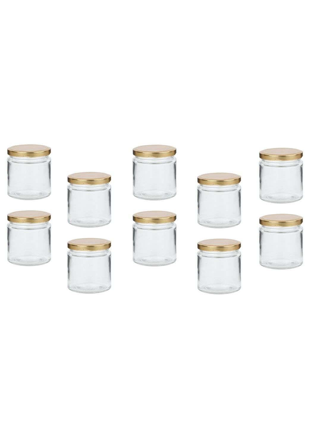 1ST TIME Set Of 10 Glass  Jar Container