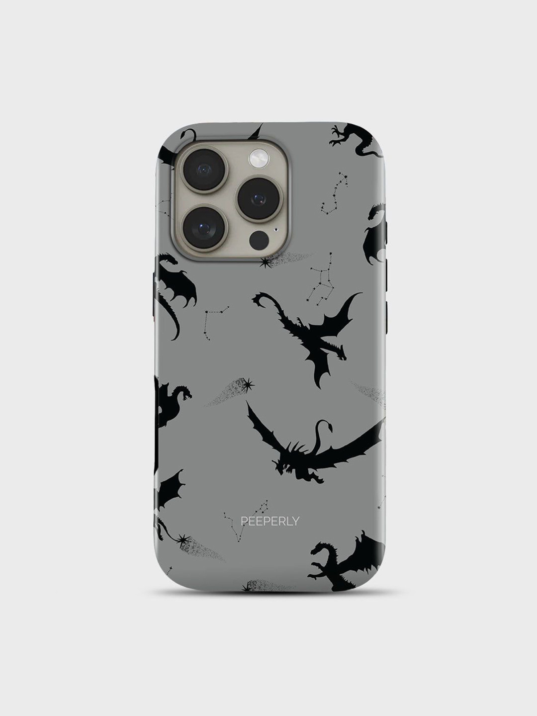 PEEPERLY Unisex iPhone 13 Pro Max Conversational Impact Resistant Draco Back Case