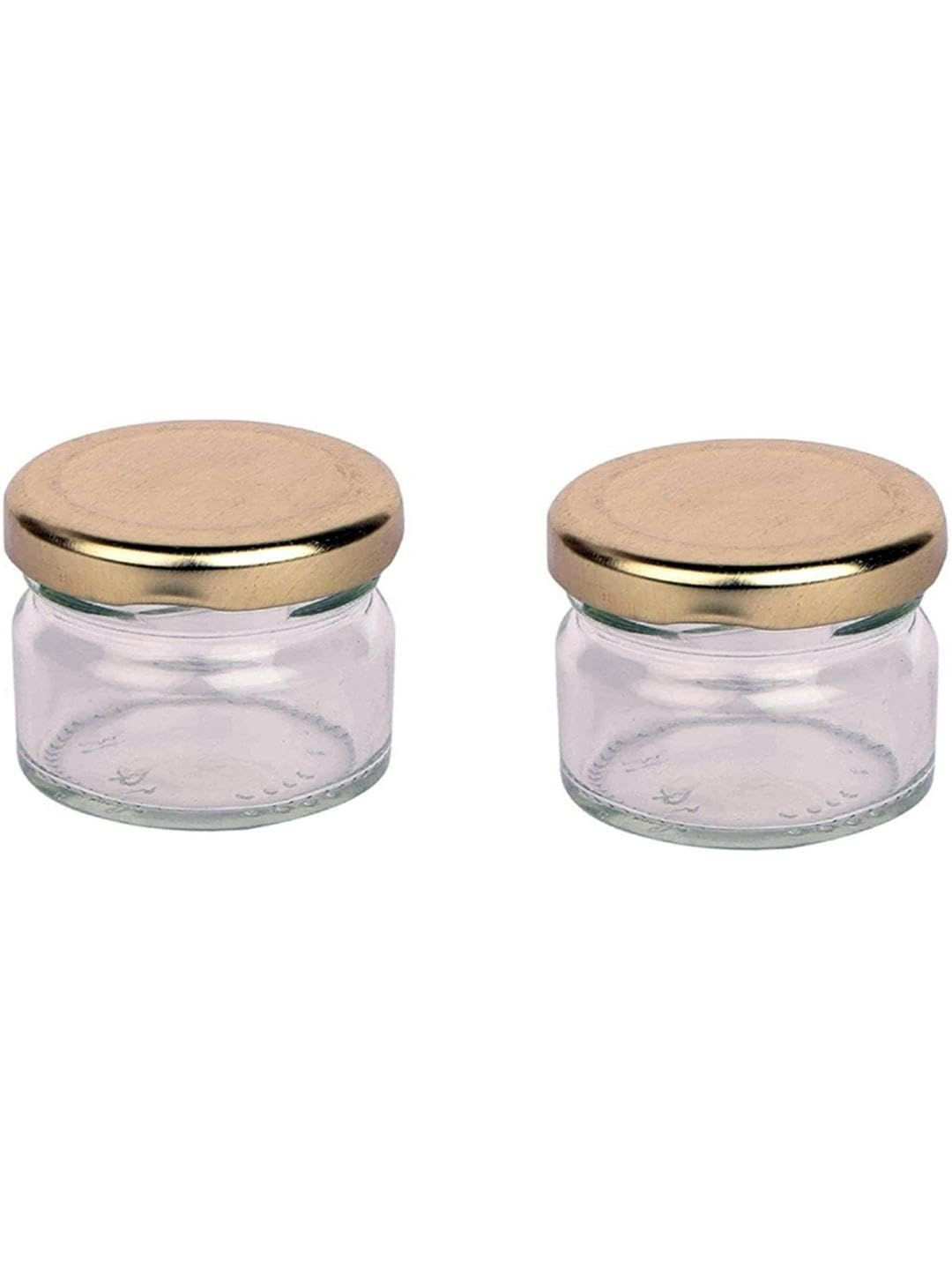 1ST TIME 6 Pieces Transparent Glass Dishwasher Safe Jar Container