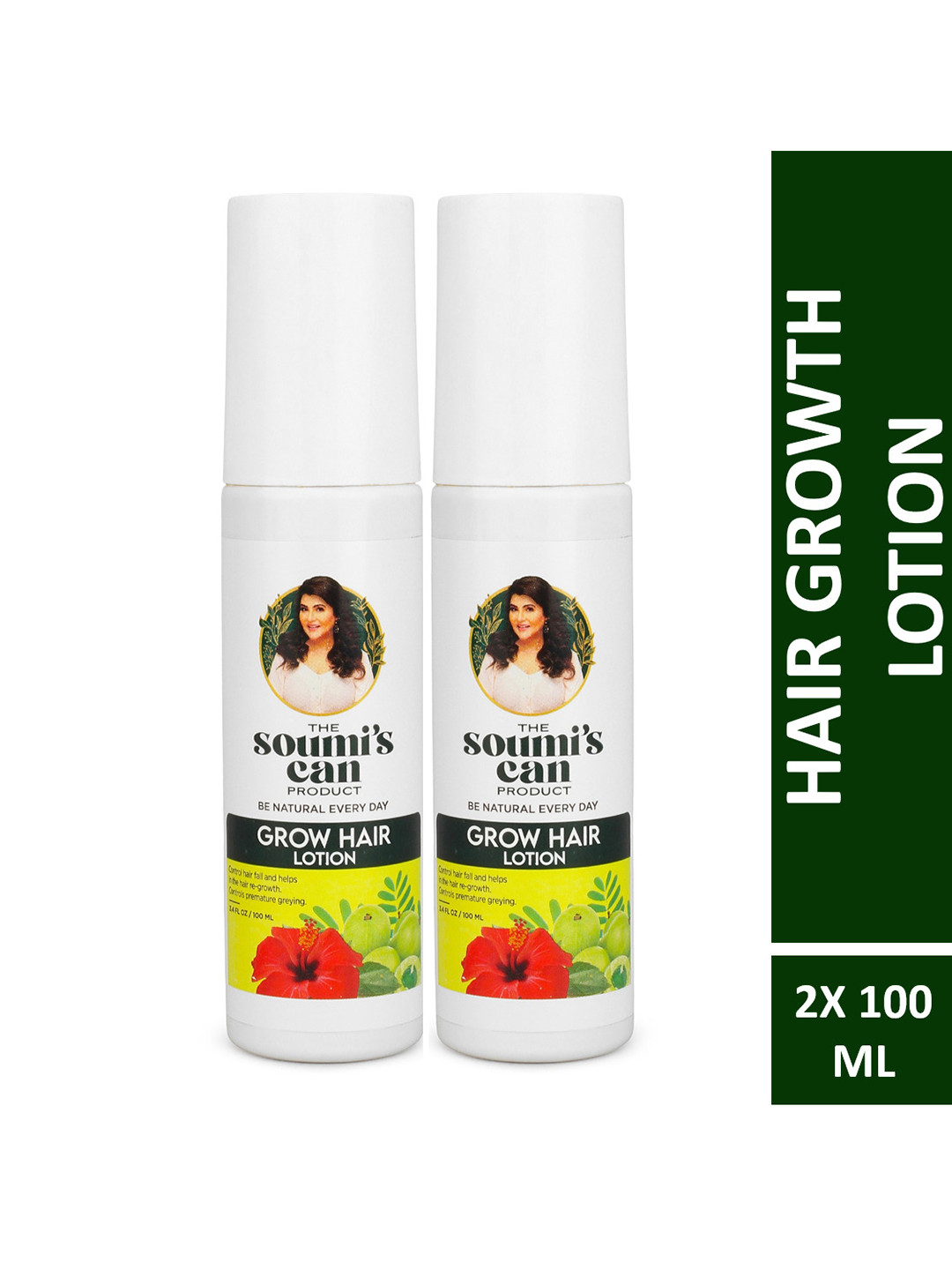 THE SOUMI'S CAN PRODUCT Set of 2 Grow Hair Lotion with Amla & Bhringaraj - 100 ml each