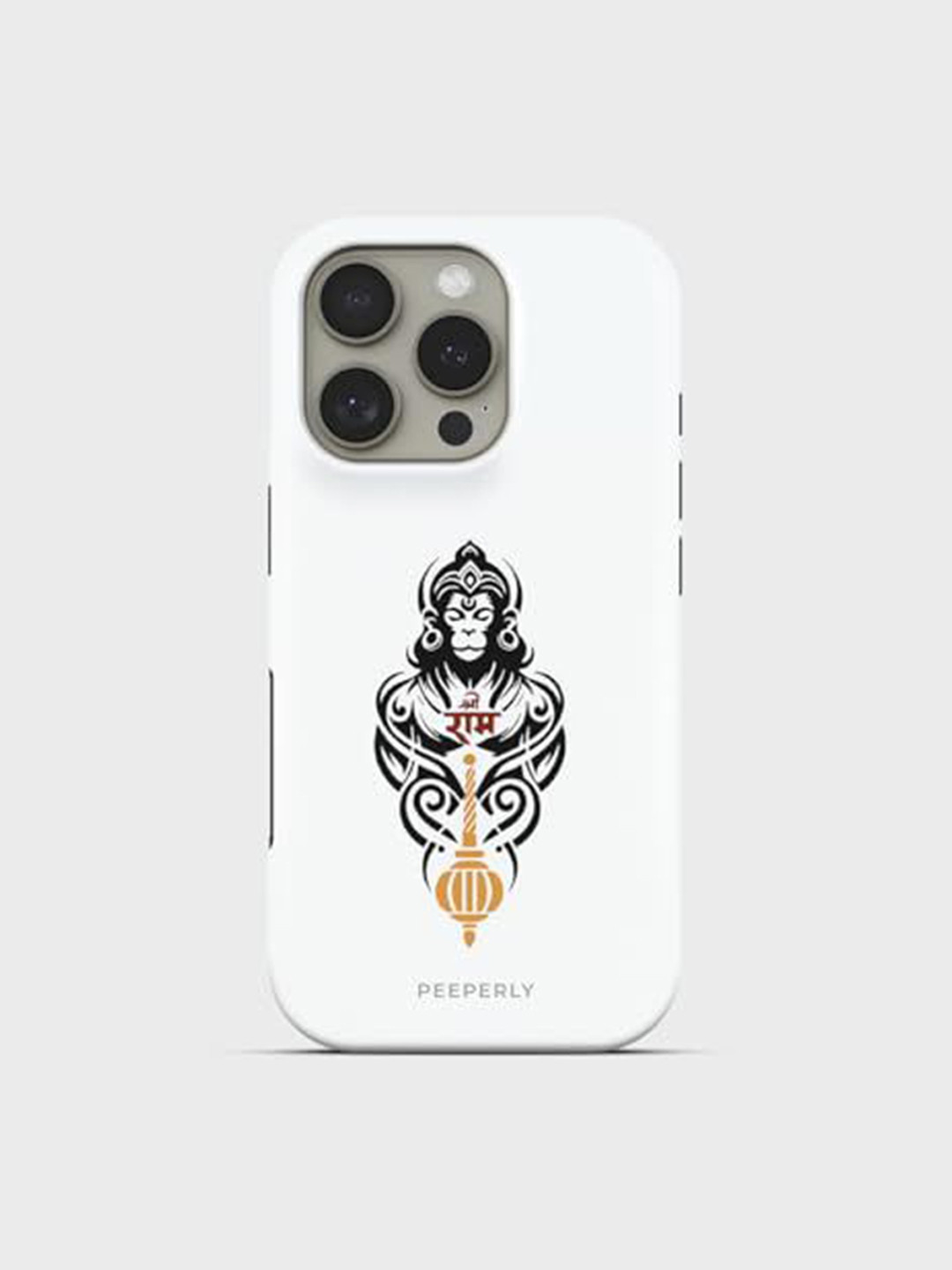 PEEPERLY Jai Bajrang Printed iPhone 13 Pro Max Back Case Mobile Accessories