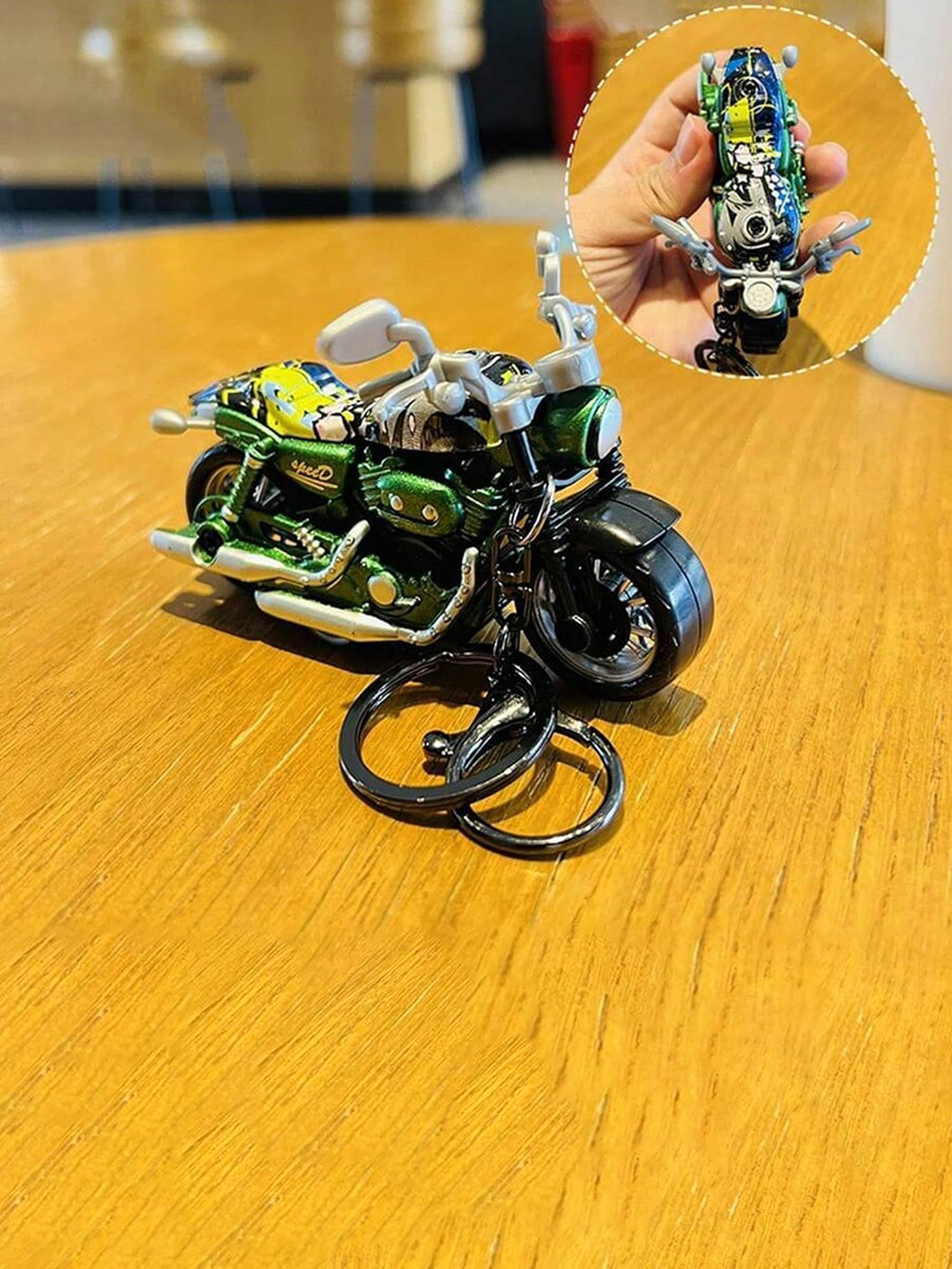 AUGEN Metal Scooter Plane Bike Key Chain