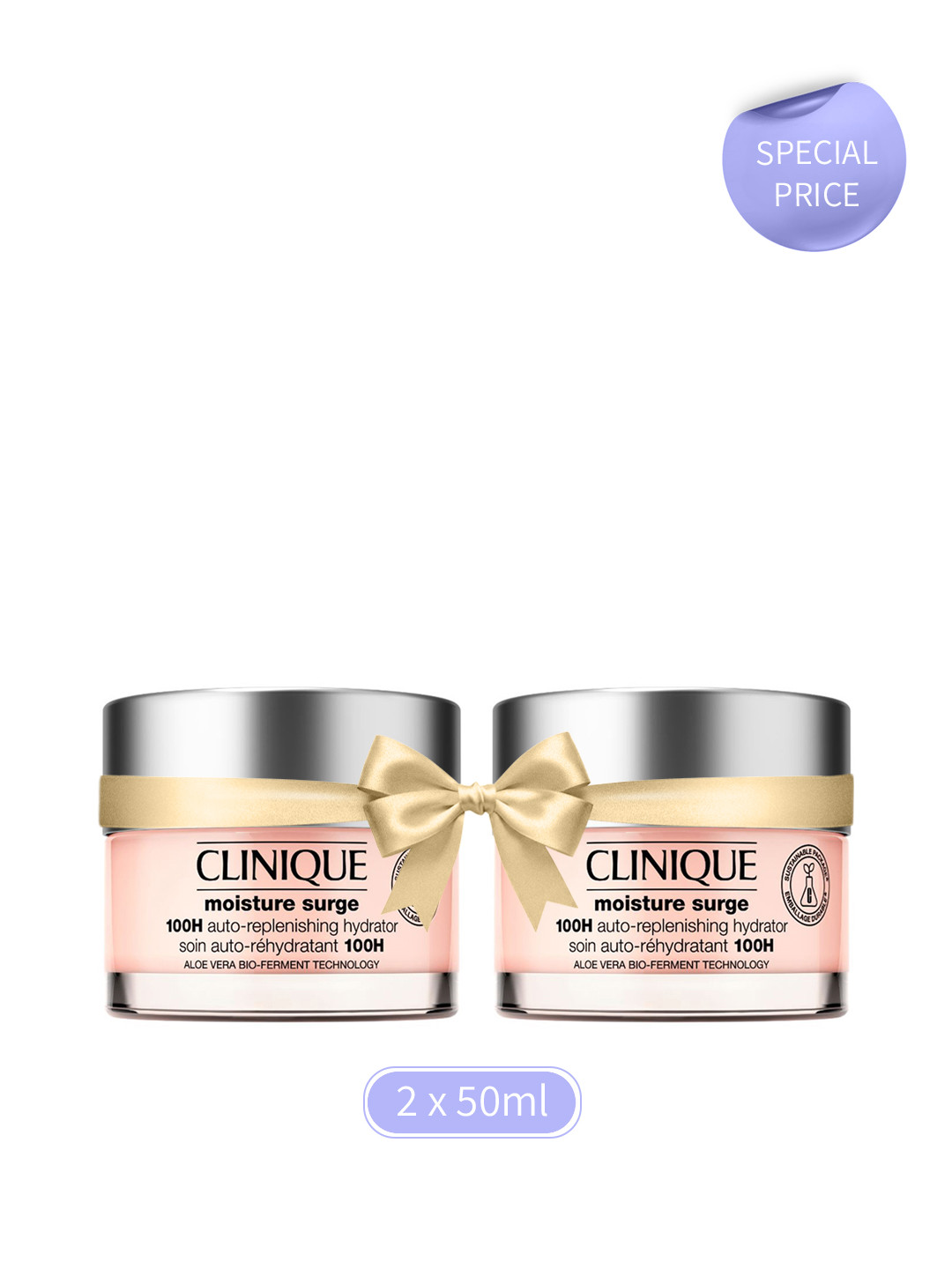 Clinique Set of 2 Moisture Surge 100H Auto-Replenishing Hydrator Moisturiser - 50 ml Each