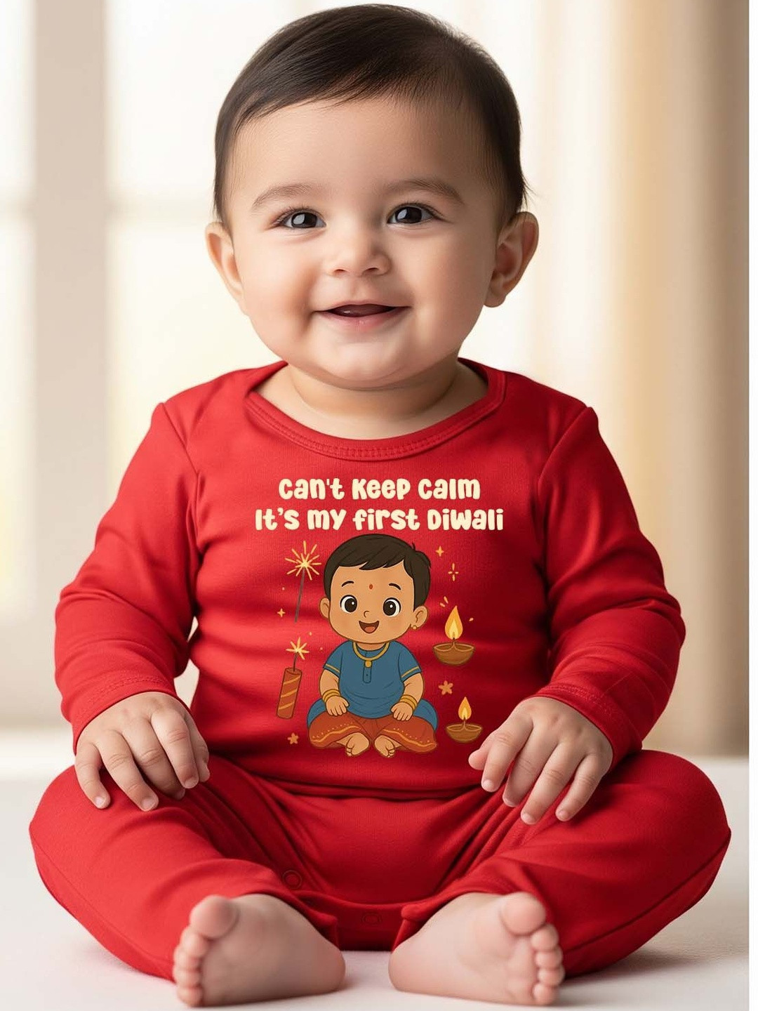 karmikh clothing & lifestyl Kids Printed Rompers