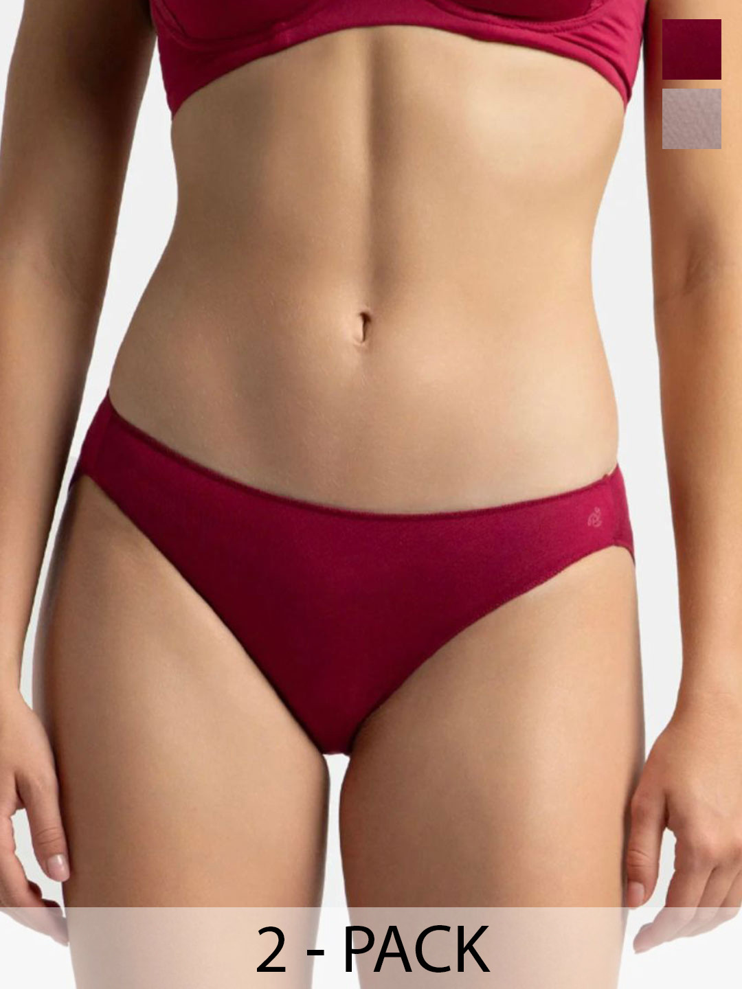 Jockey Pack Of 2 Medium Coverage Micro Modal Bikini -1803