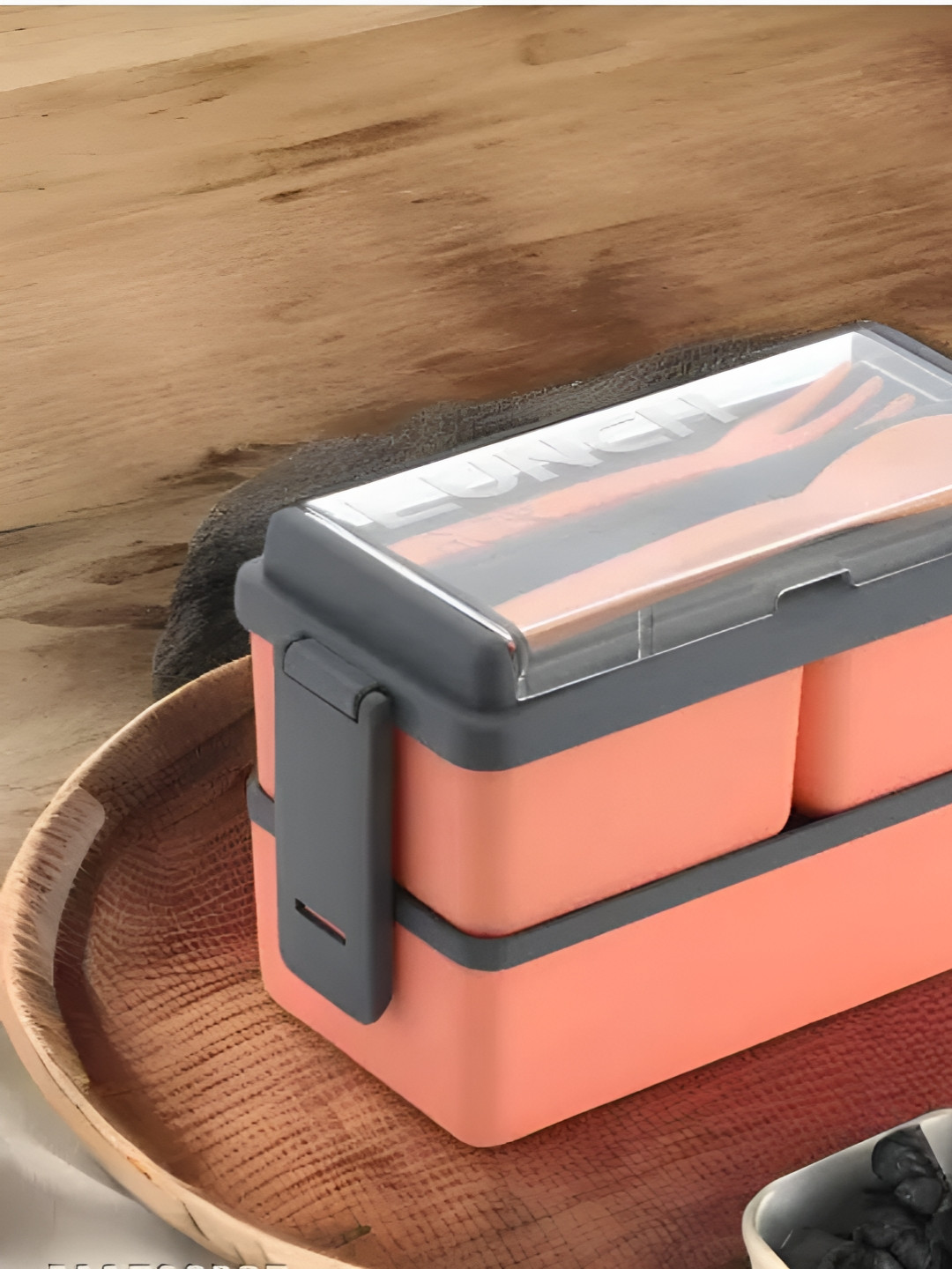 EVITA Orange Easy to Clean Lunch Box