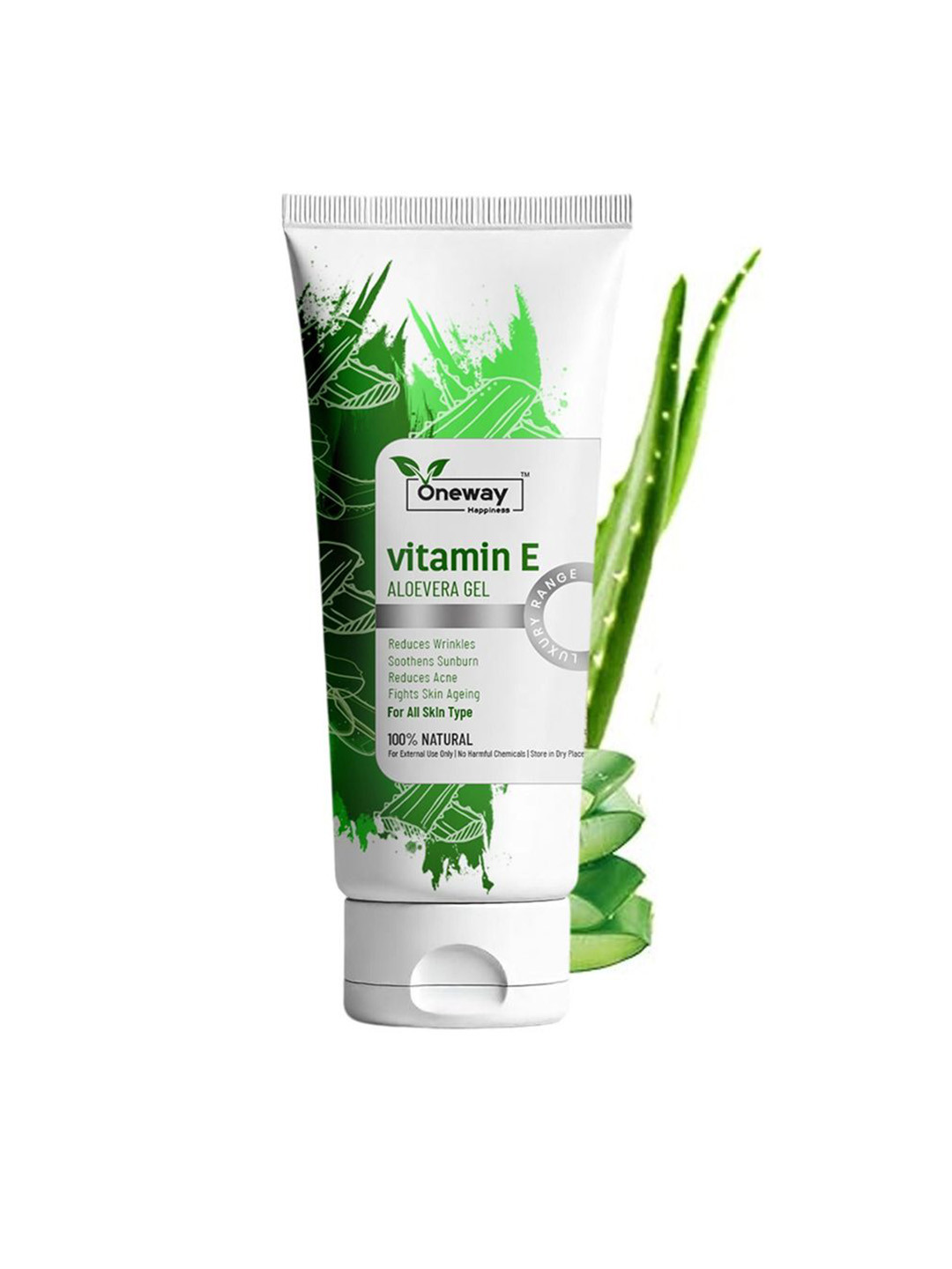 Oneway Happiness Aloe-Vera Gel With Vitamin C & E For Hydration - 100 g