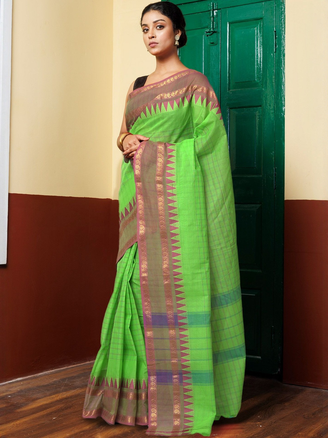 Unnati Silks Pure Pavani Kanchi Cotton Saree