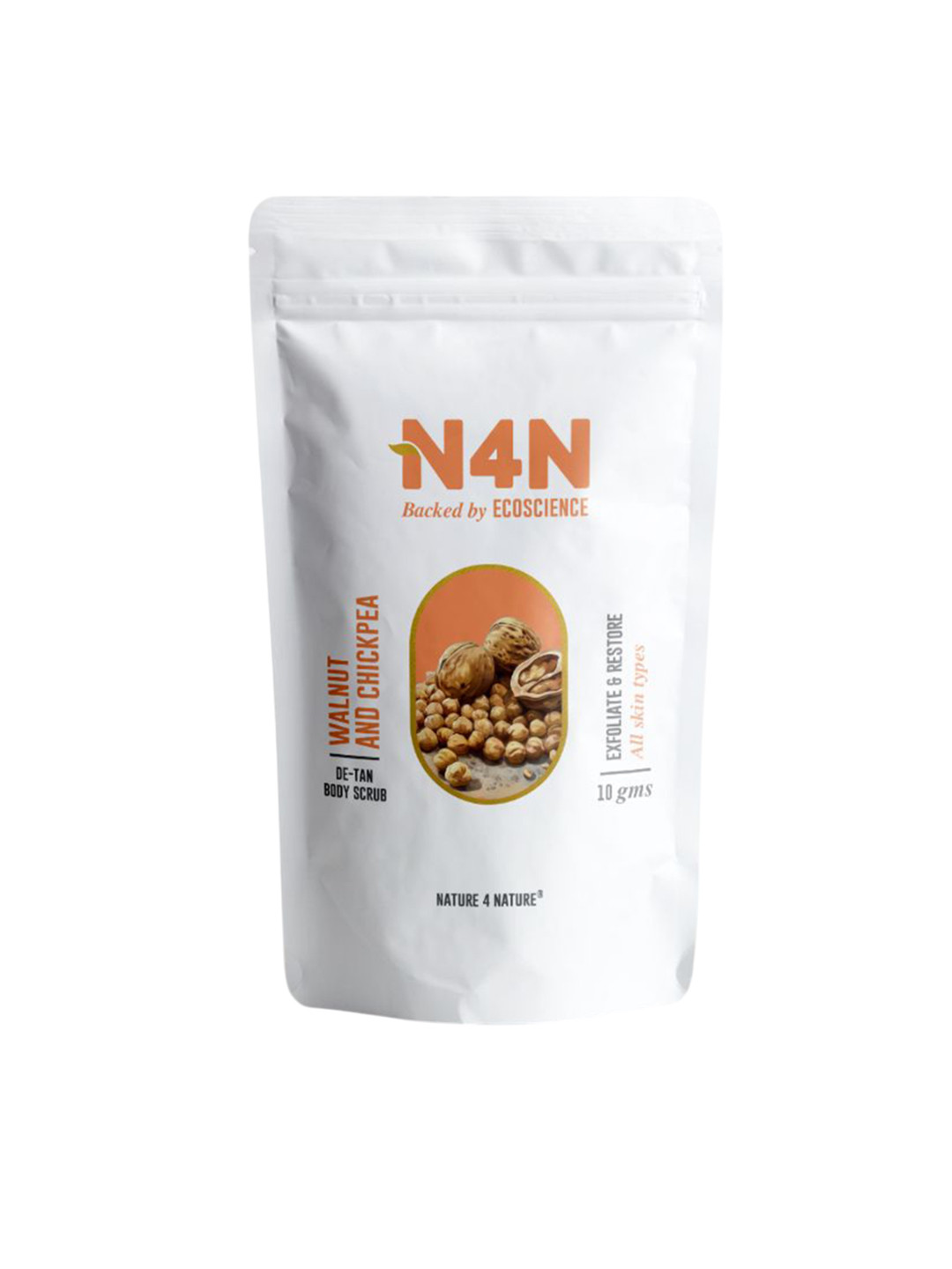 N4N Walnut & Chickpea De Tan Body Scrub - 10 g