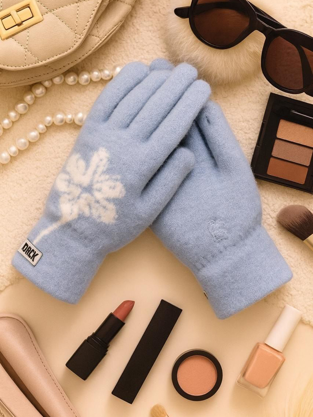 LOOM LEGACY Women's Winter Wear Touchscreen Woollen Gloves