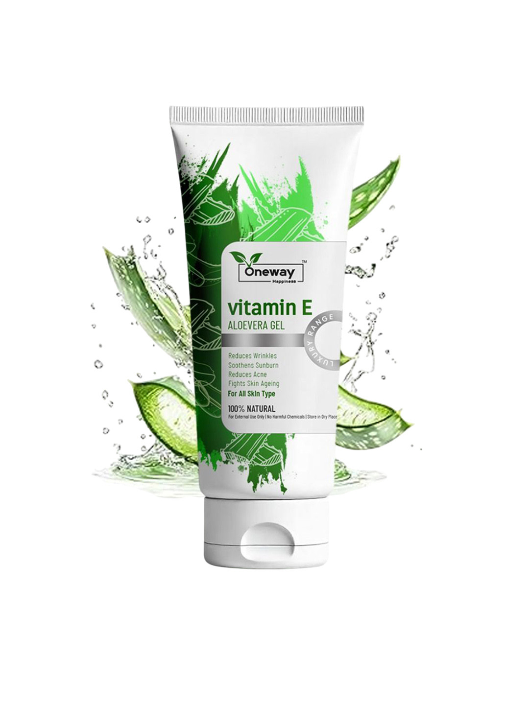 Oneway Happiness Aloe-Vera Gel With Vitamin C & E For Hydration - 100 g
