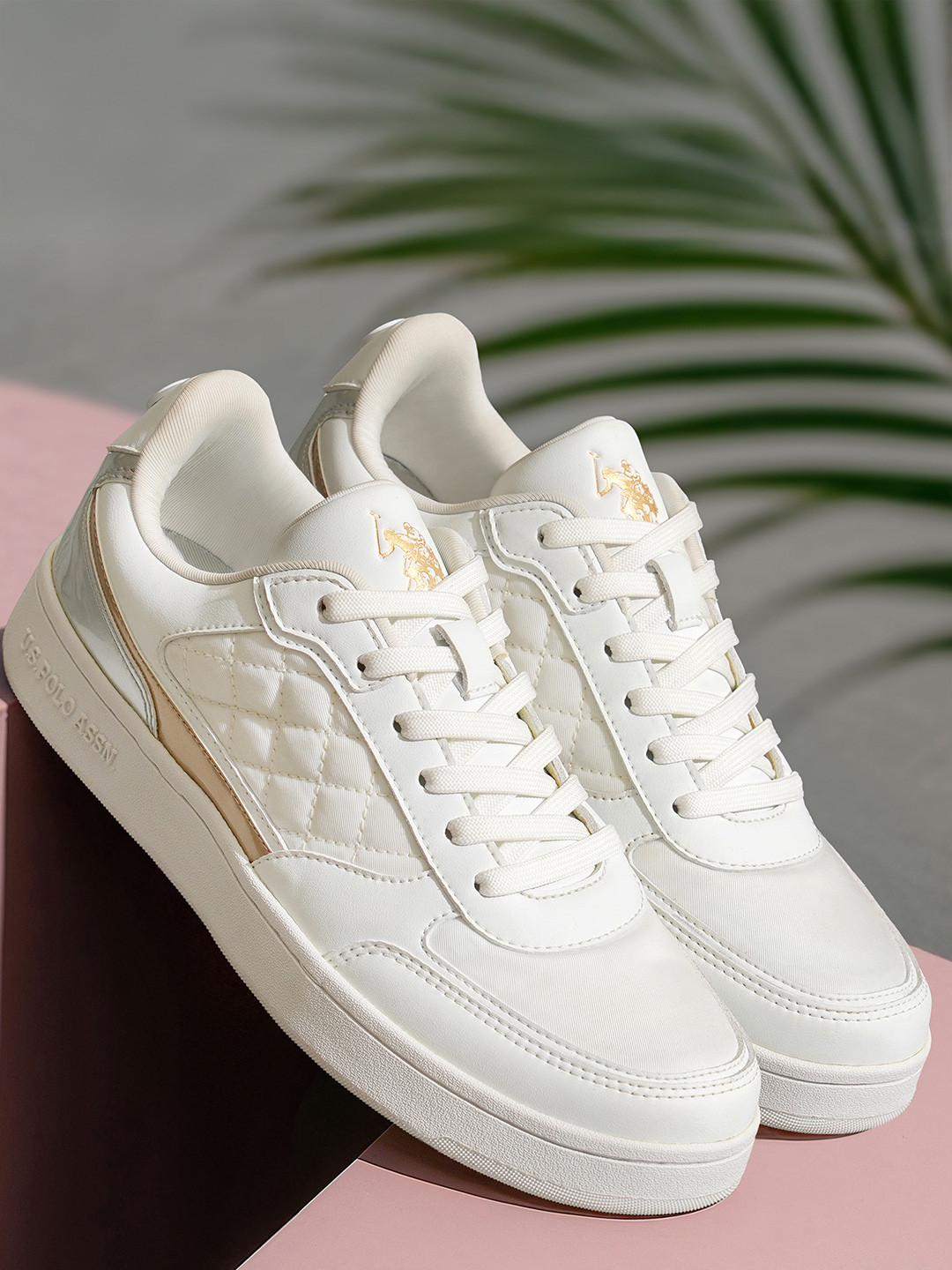 U.S. Polo Assn. Women SOPHIE 2.0 Lace-Ups Round Toe Sneakers