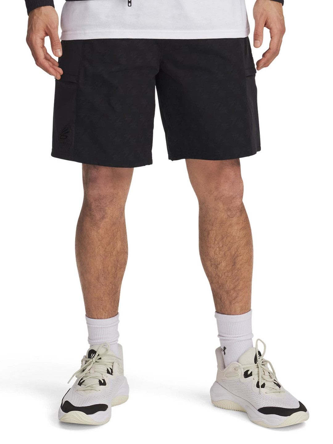 UNDER ARMOUR Men Curry Relaxed-Fit Woven Sports Shorts