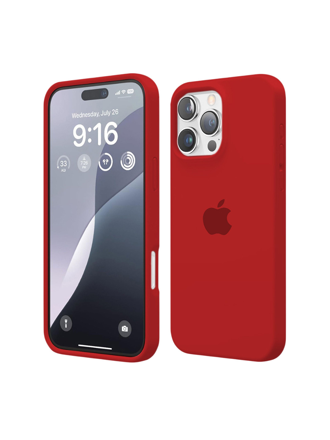 INNOPACE Unisex iPhone 16 Pro Solid Drop Protection Back Case