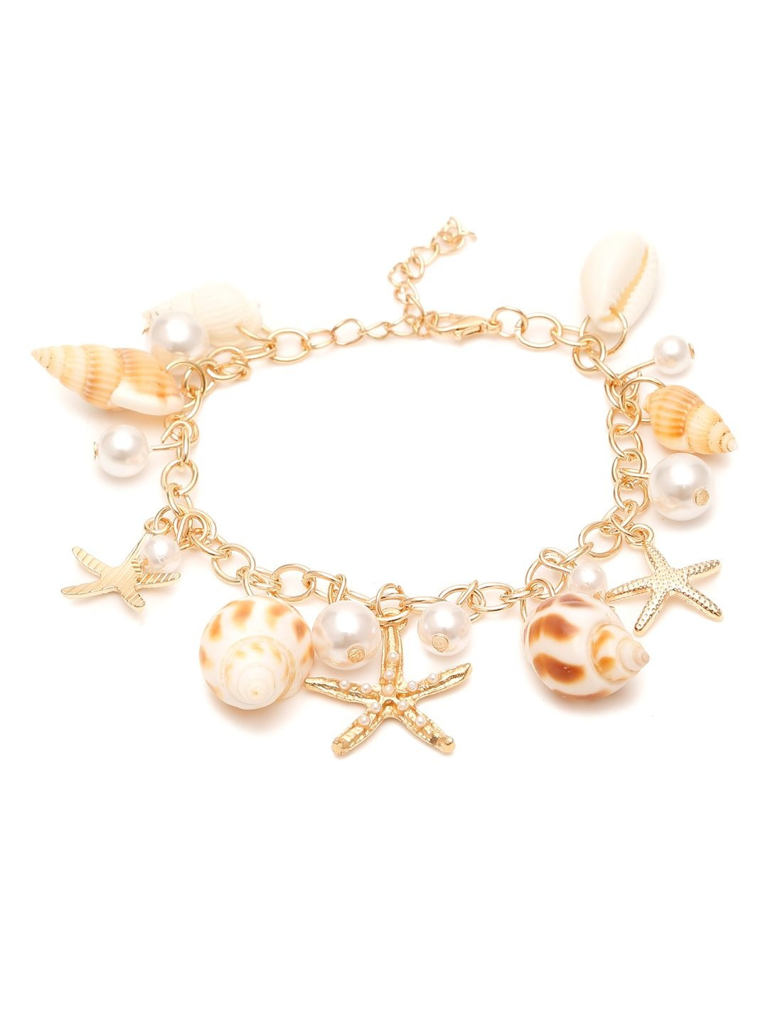 Stoln Pearls Beaded Charm Starfish Bracelet