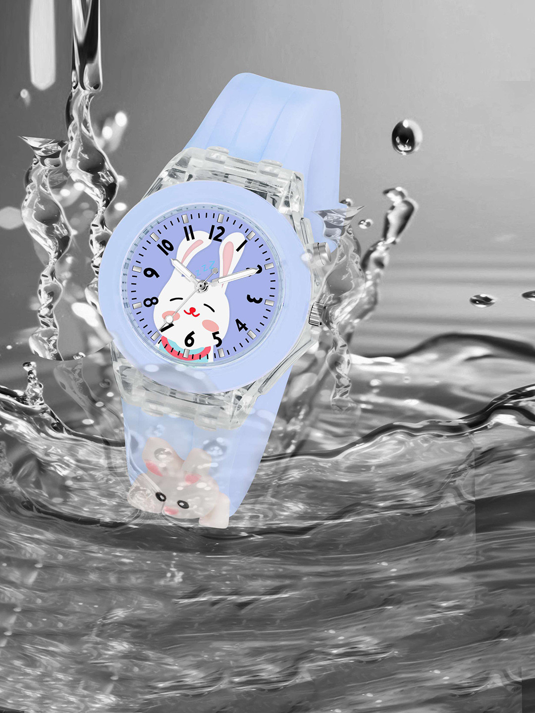 KIDSUN Kids Printed Dial & Straps Analogue Multi Function Watch RA81_PURPLE_PURPLE