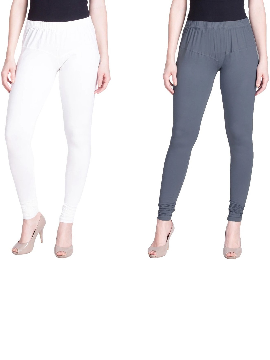 Navkar Crafts Women Pack of 2 Cotton Churidar Length Leggings