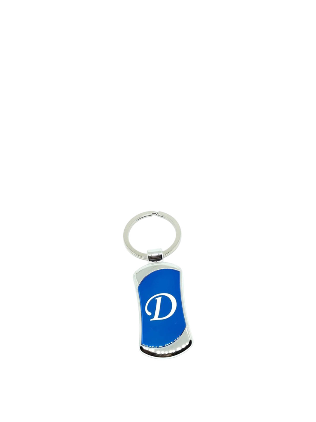 AUGEN Stainless Steel Alphabet Letter D Printed Key Chain
