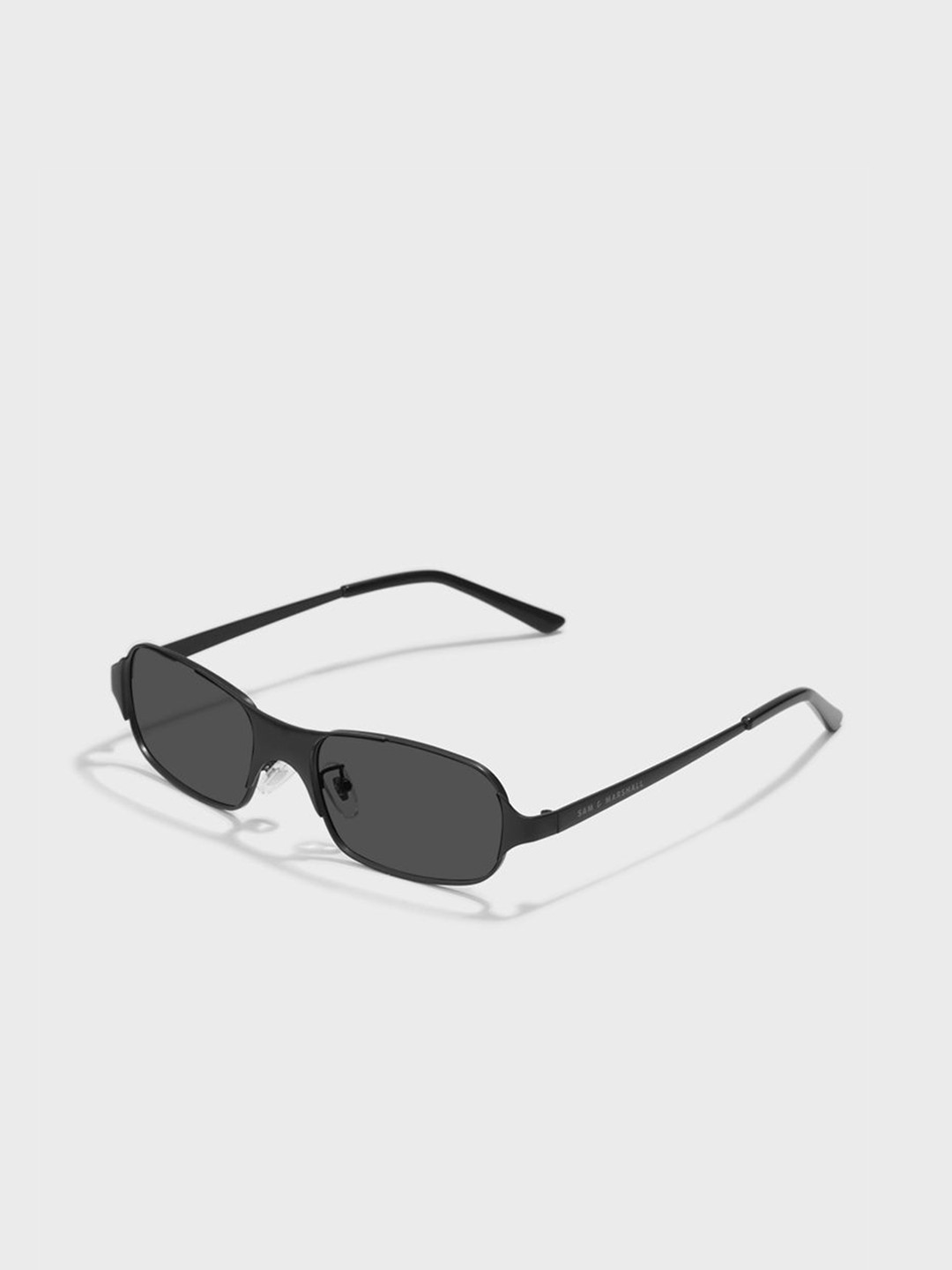 SAM & MARSHALL Unisex UV Protected Square Sunglasses BENEDICT_BLACK_20086