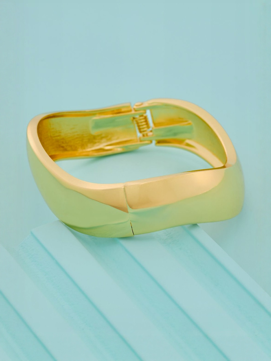 Kushal's Fashion Jewellery Gold-Plated Cuff Bracelet
